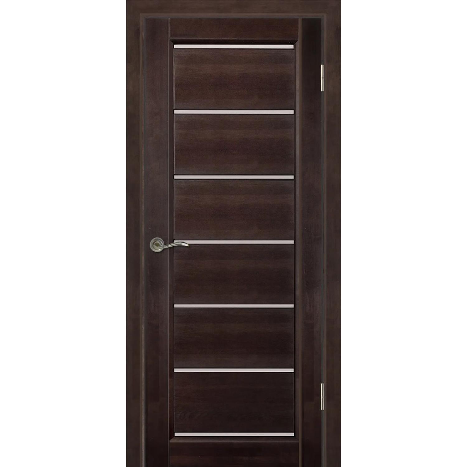 Дверь межкомнатная массив Премьер+ ЧО (2000*600, Венге, Матовое, Складская)