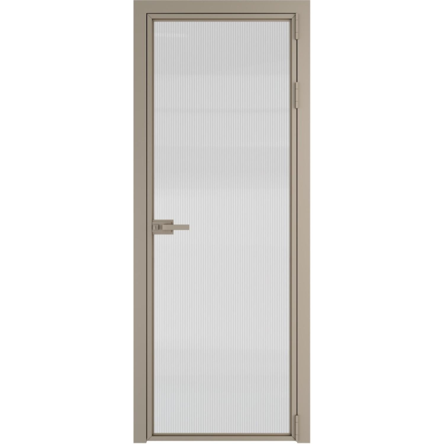 Дверь межкомнатная  алюминиевая  1 AX ProfilDoors (Никель, Мору осветленное)