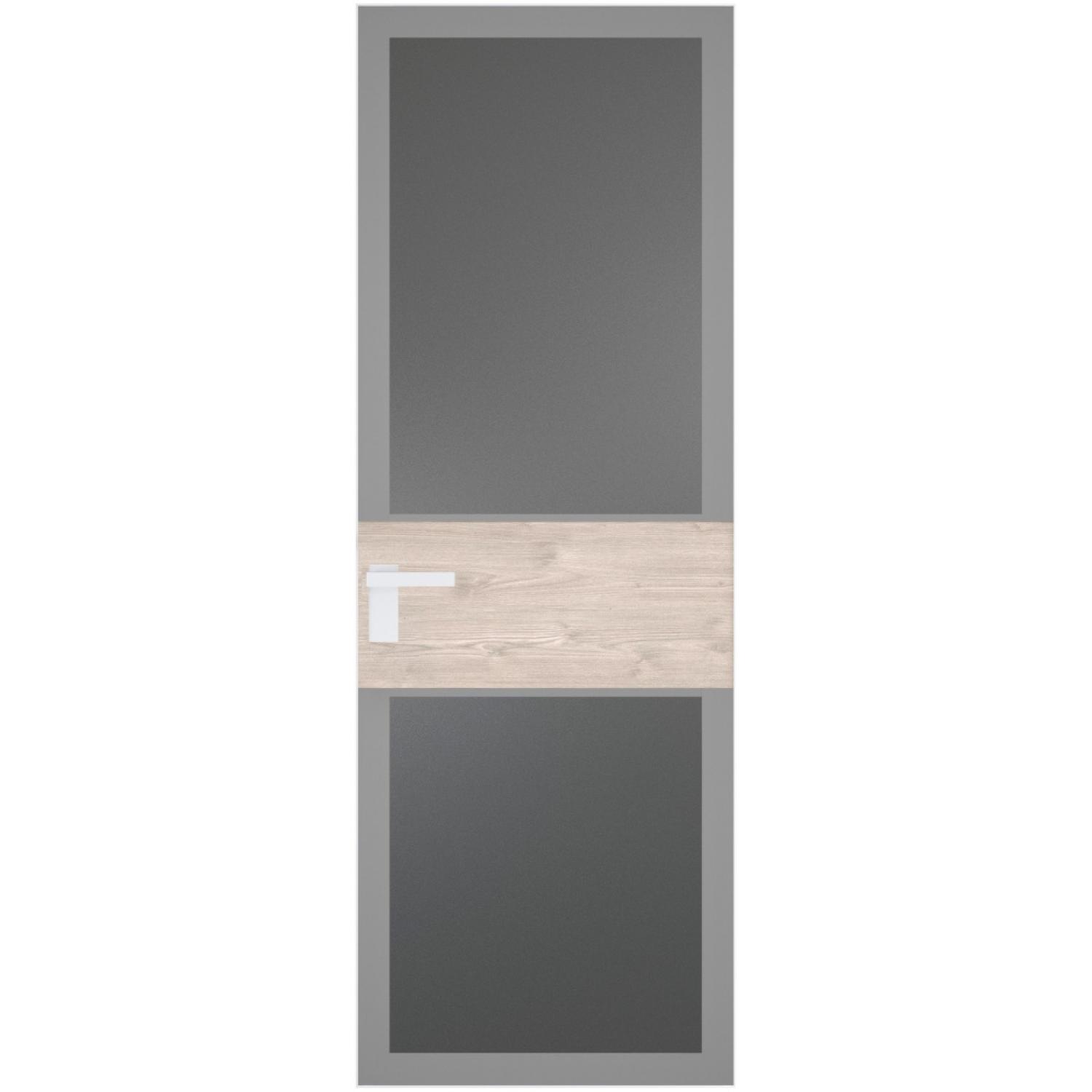 5 AGK (Мателюкс графит, серый прокрас, Профиль Вайт, Заказная)