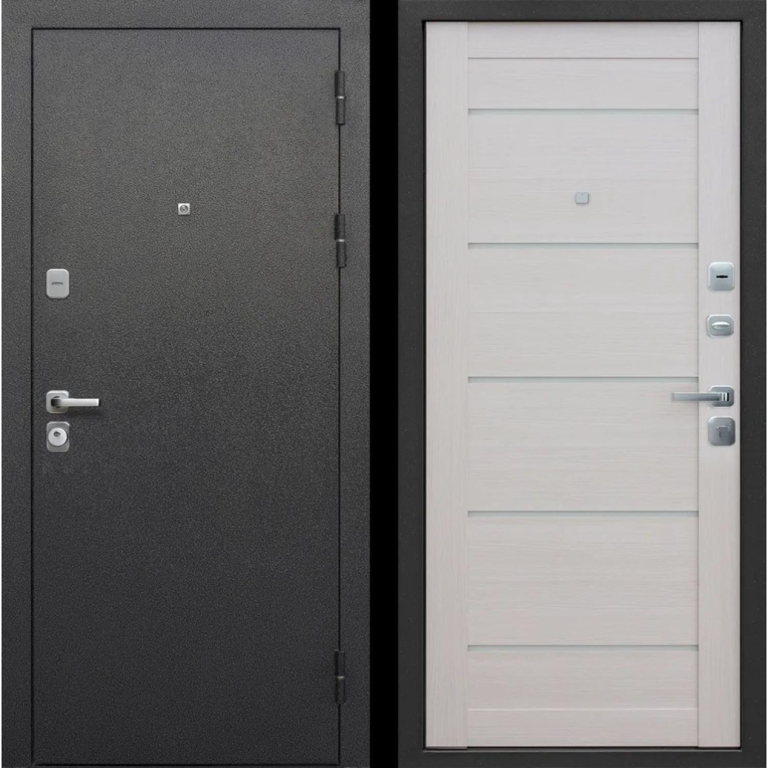 Гарда 9 Серебро Лиственница беж (960*2050 L, Антик Серебро (Полимерно-порошковое), Лиственница беж (ПВХ) + белый Lacobel, Складская)