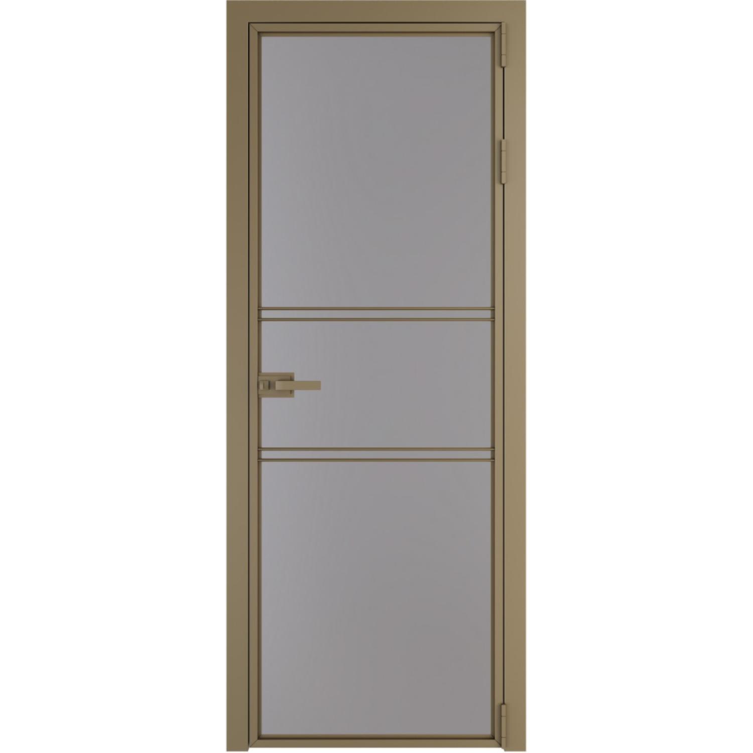 Дверь межкомнатная  алюминиевая  2 AX ProfilDoors (Шампань, Монохром серый)