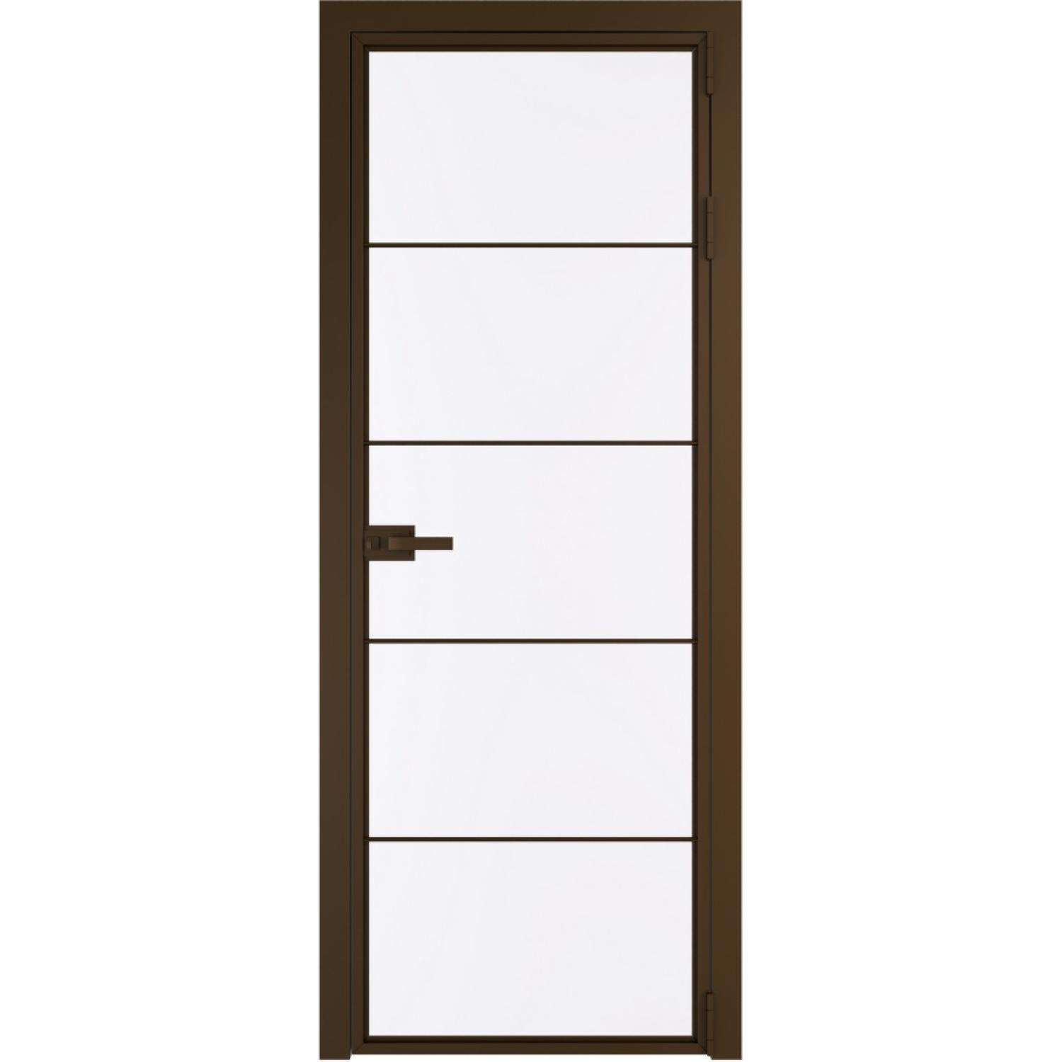 Дверь межкомнатная  алюминиевая  5 AX ProfilDoors (Деорэ, Монохром белый просветленный)