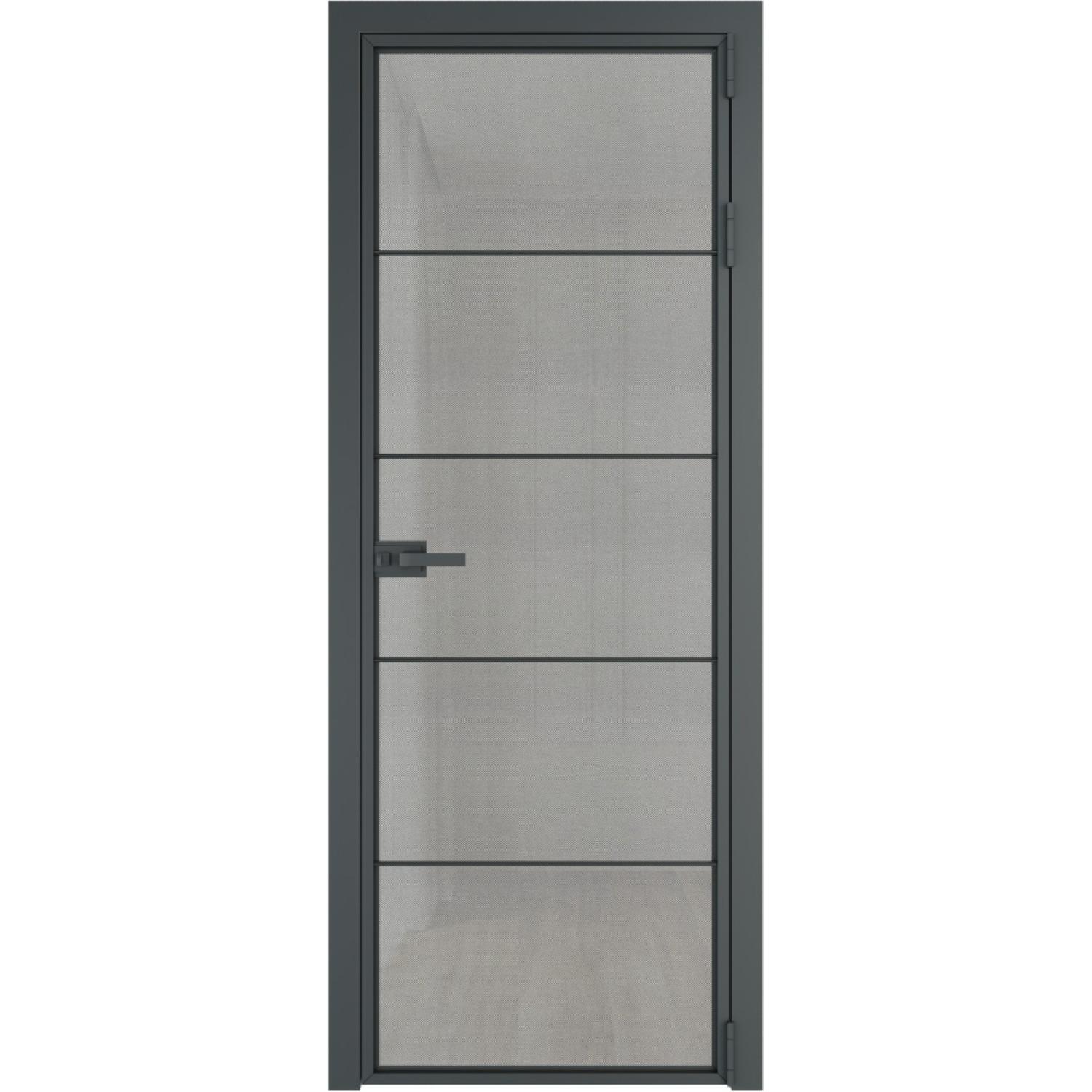 Дверь межкомнатная  алюминиевая  5 AX ProfilDoors (Серая ночь, Рэте)