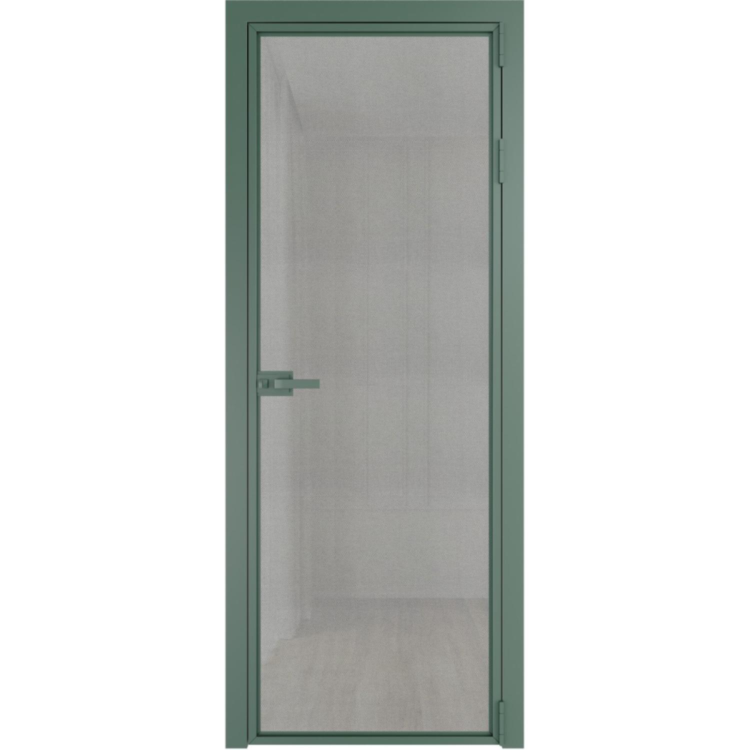 Дверь межкомнатная  алюминиевая  1 AX ProfilDoors (Зеленый воск, Рэте)