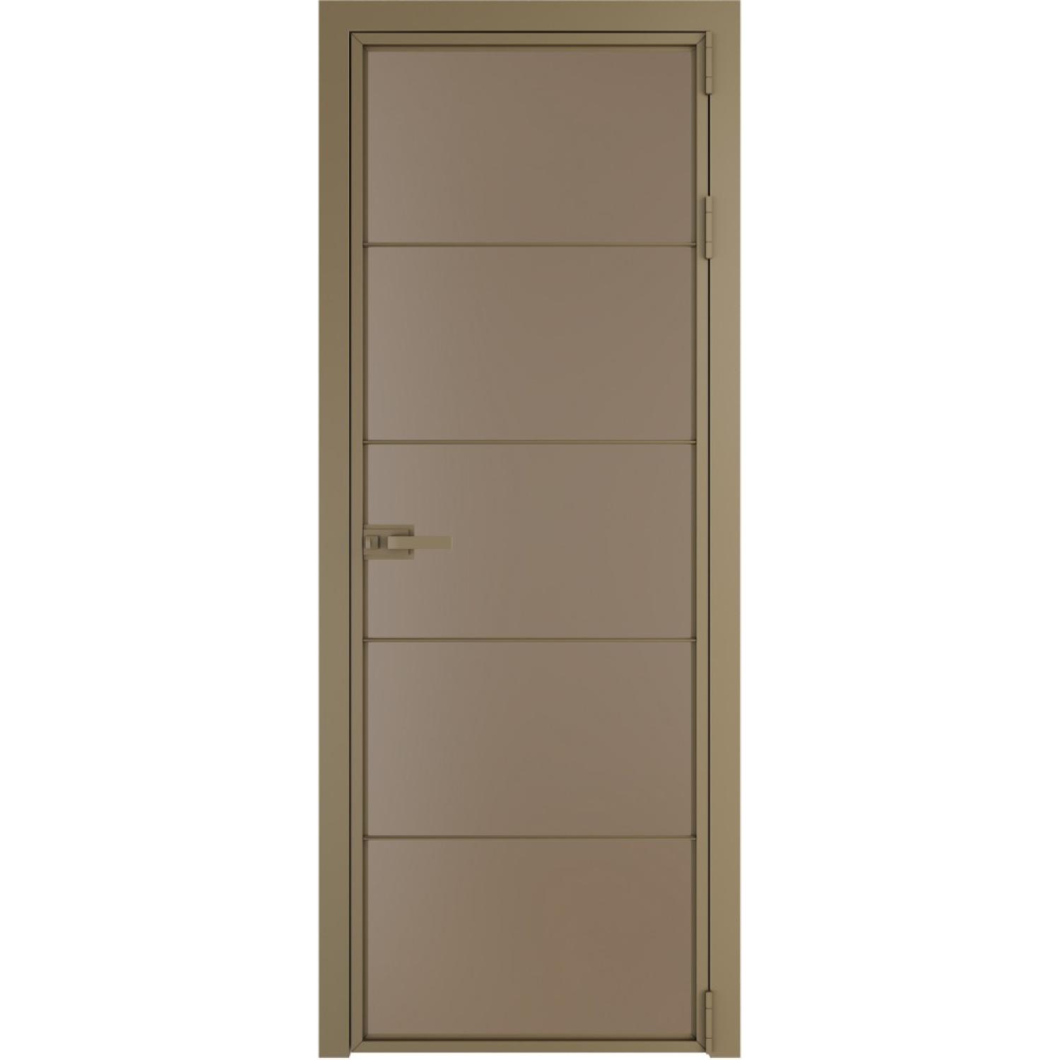 Дверь межкомнатная  алюминиевая  5 AX ProfilDoors (Шампань, Монохром капучино)