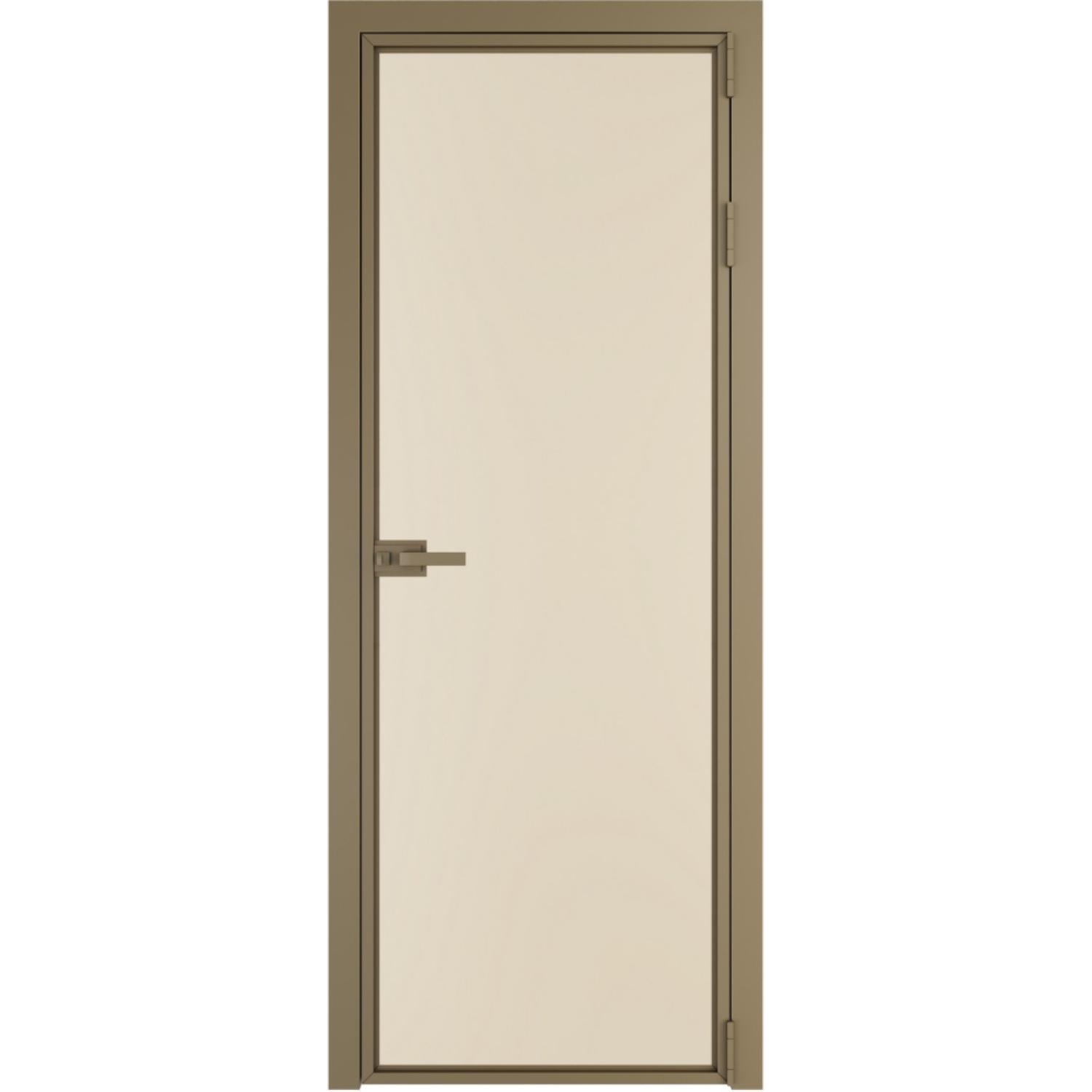 Дверь межкомнатная  алюминиевая  1 AX ProfilDoors (Шампань, Монохром жемчуг)