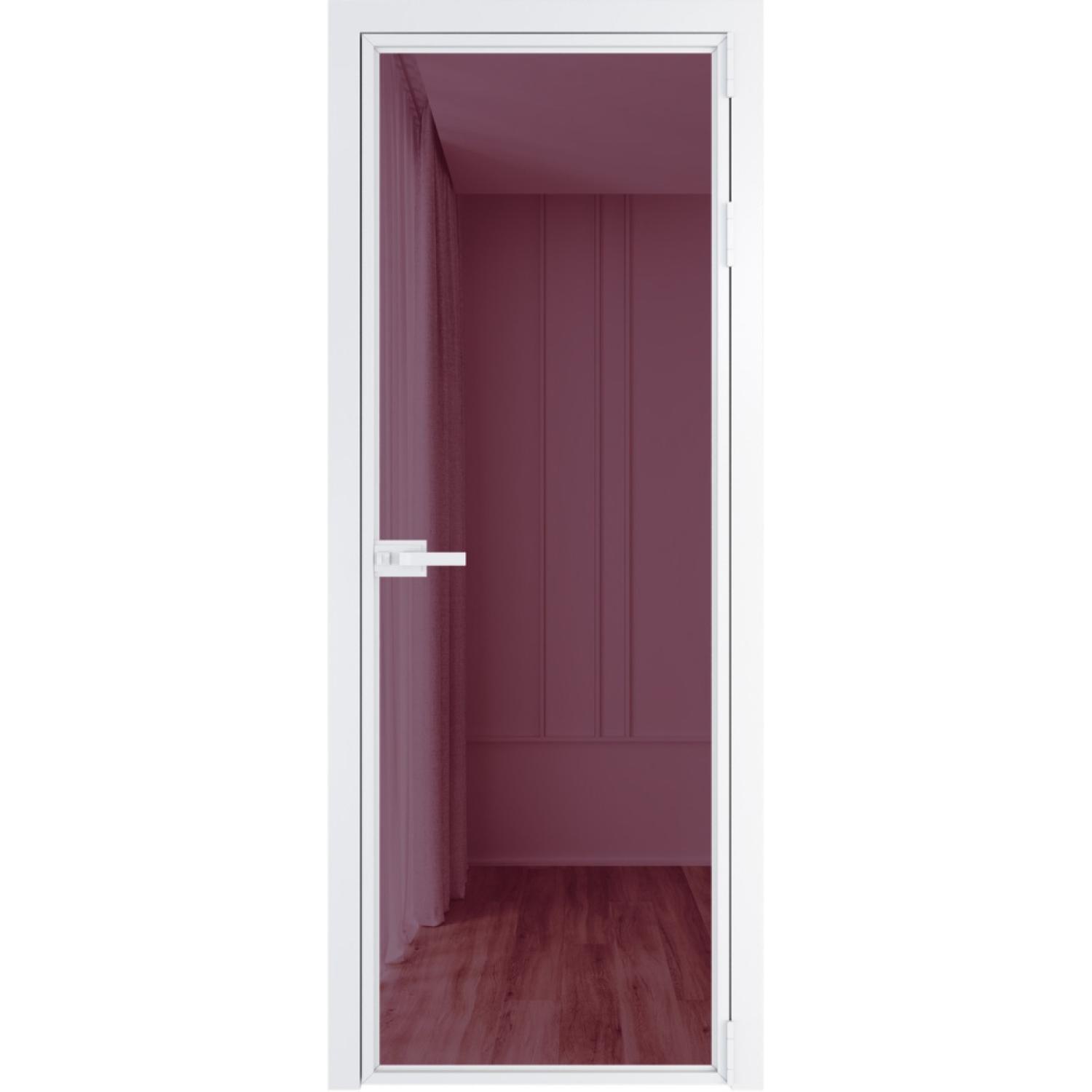 Дверь межкомнатная  алюминиевая  1 AX ProfilDoors (Вайт, Фиолетовое шпион)