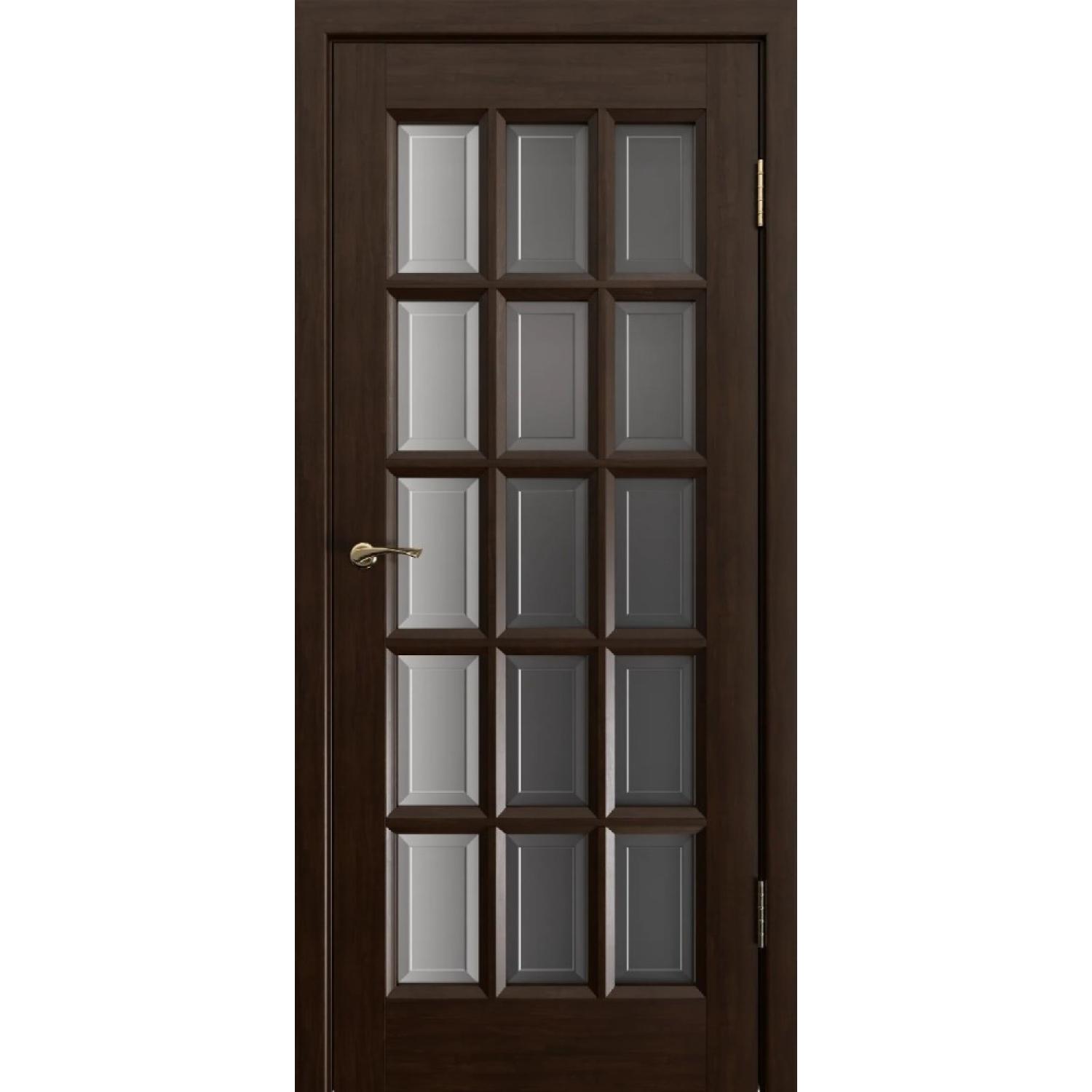 Дверь межкомнатная масси ольхи Шарден ДО (2000*700, Венге, Бронза фацет, Заказная)