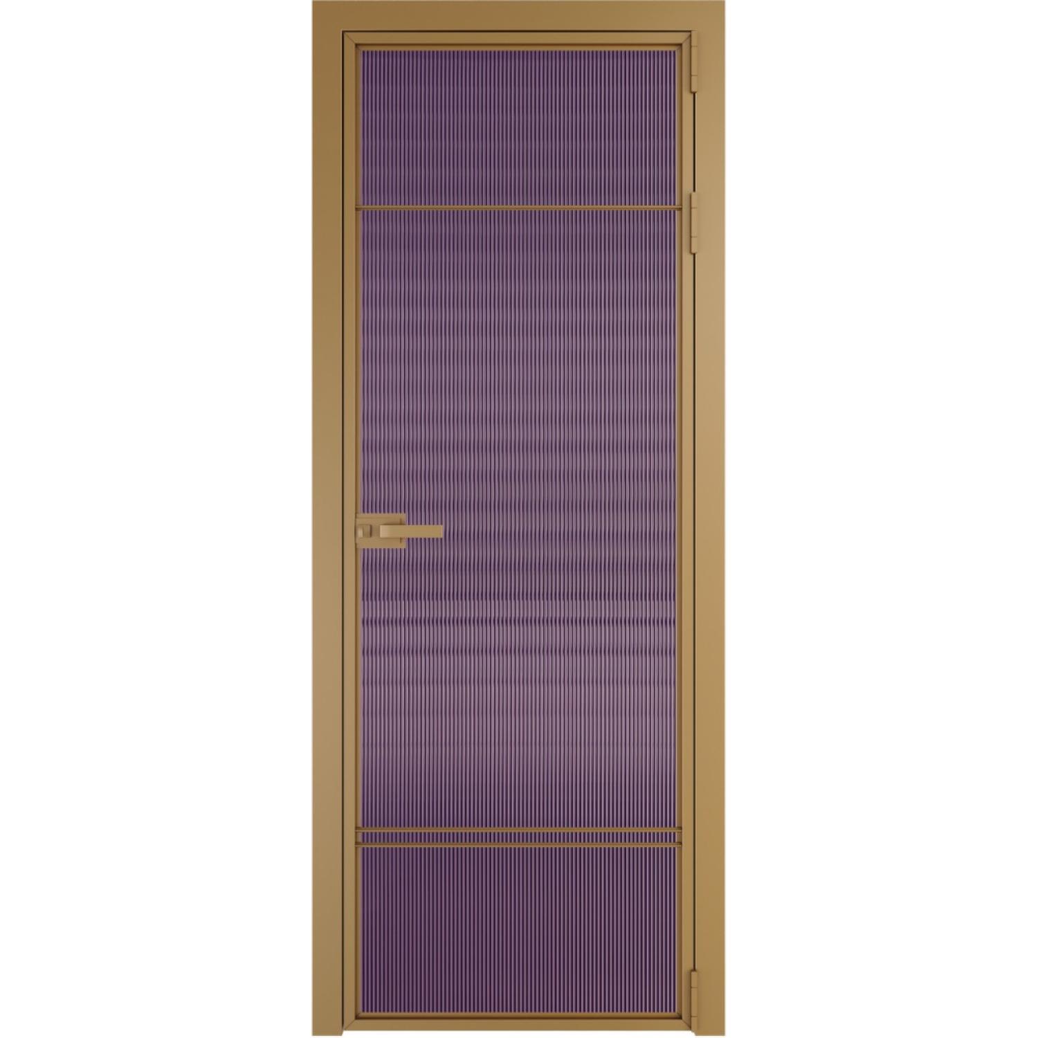 Дверь межкомнатная  алюминиевая  4 AX ProfilDoors (Золото, Мору фиолетовое)
