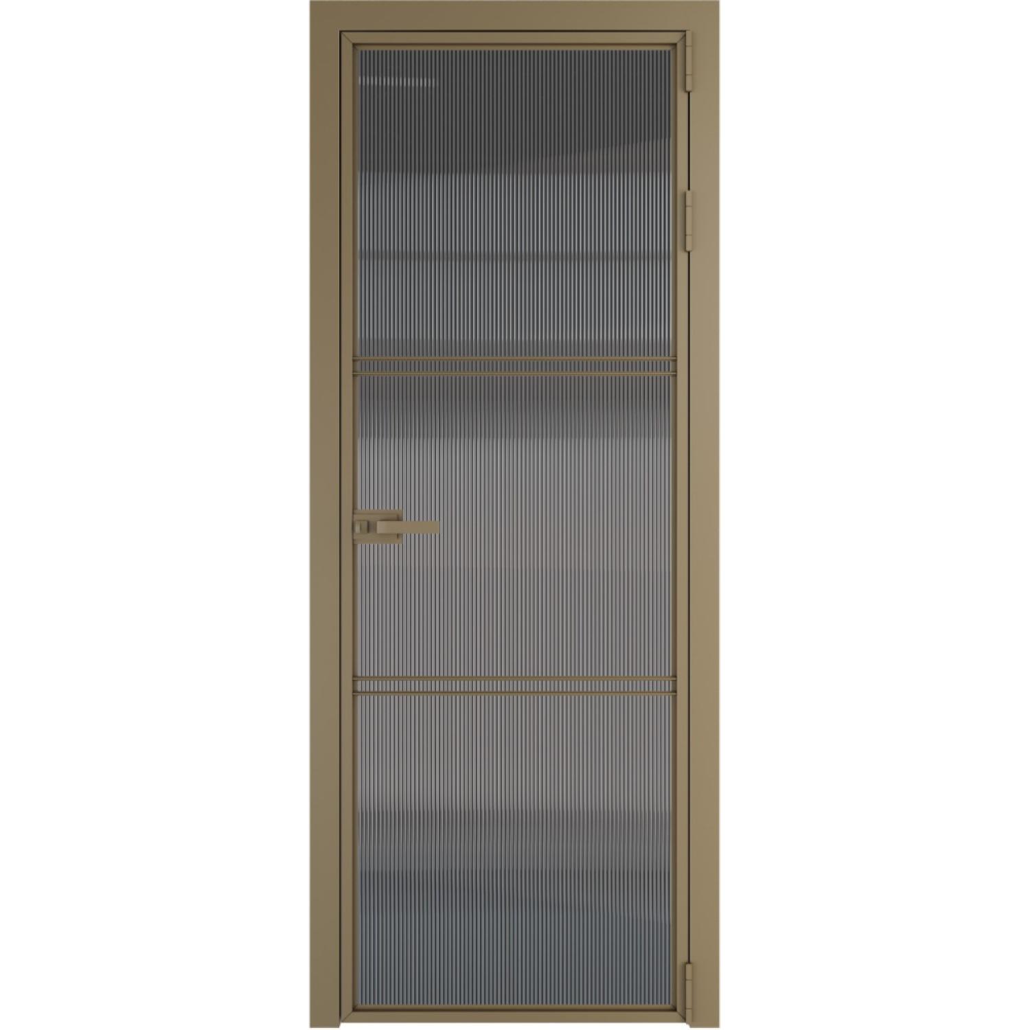 Дверь межкомнатная  алюминиевая  3 AX ProfilDoors (Шампань, Мору тонированное)