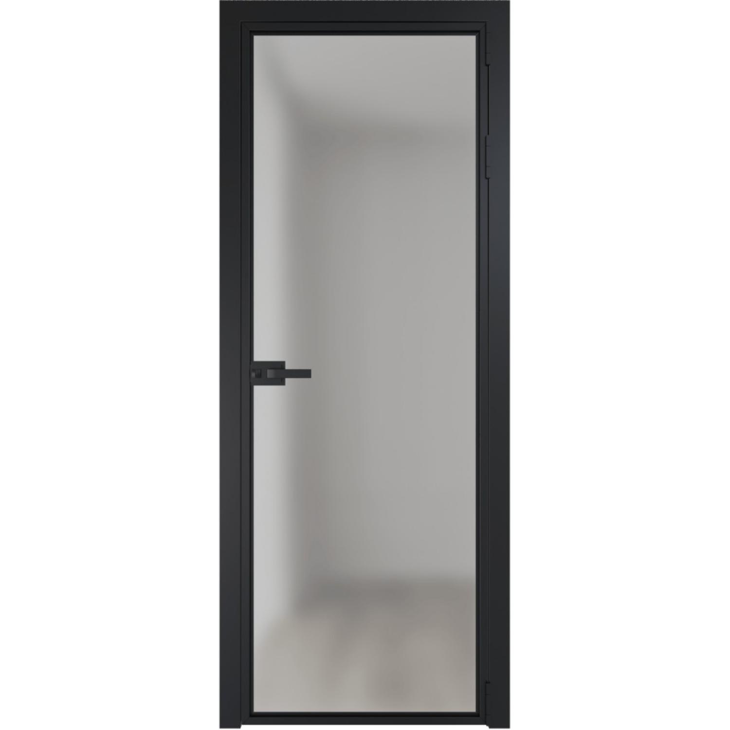 Дверь межкомнатная  алюминиевая  1 AX ProfilDoors (Черный, Матовое)