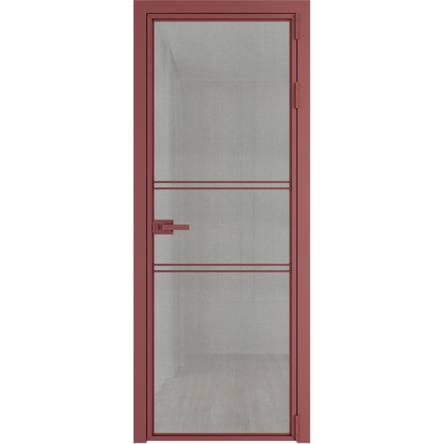 Дверь межкомнатная  алюминиевая  2 AX ProfilDoors (Красный антрацит, Рэте)