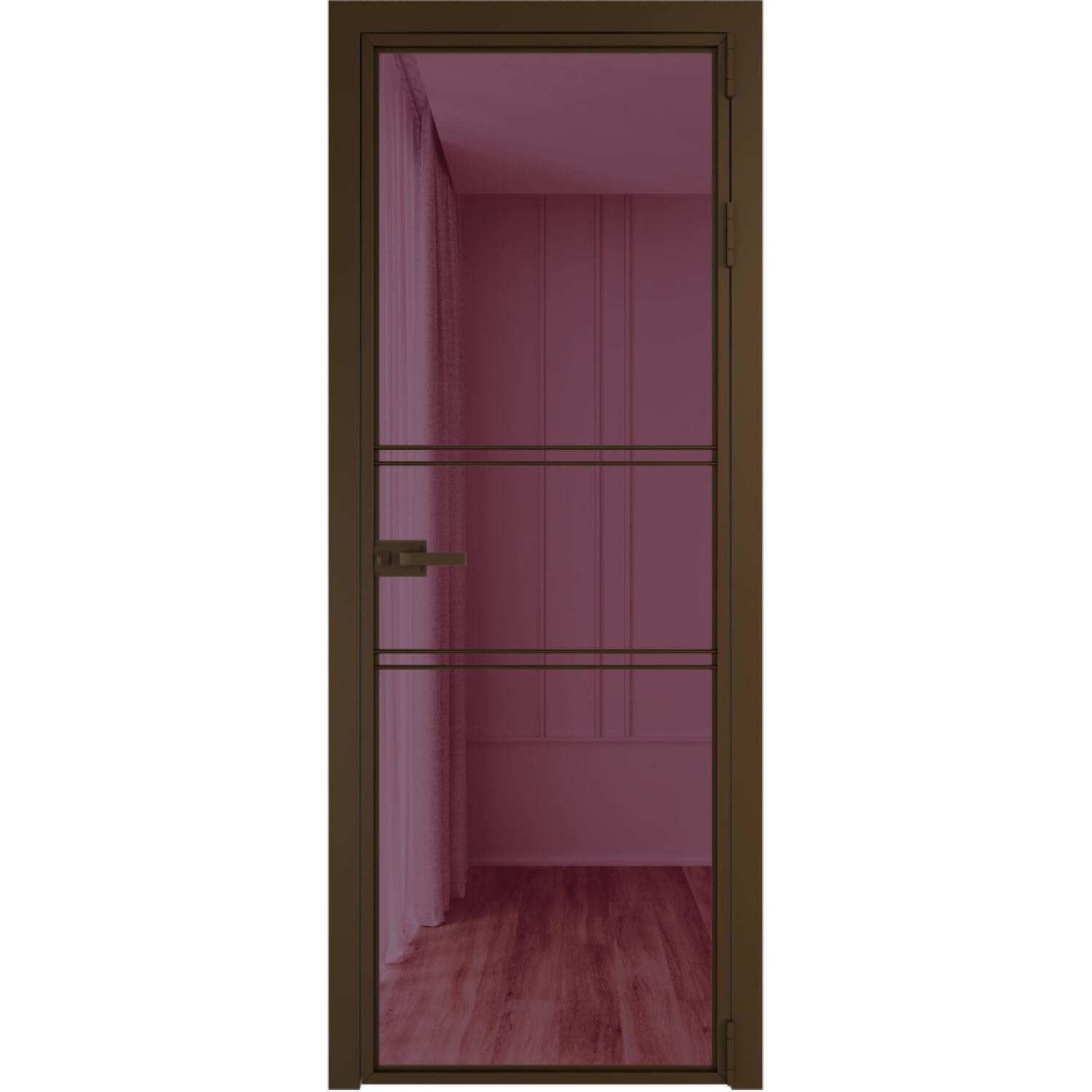 Дверь межкомнатная  алюминиевая  2 AX ProfilDoors (Деорэ, Фиолетовое шпион)