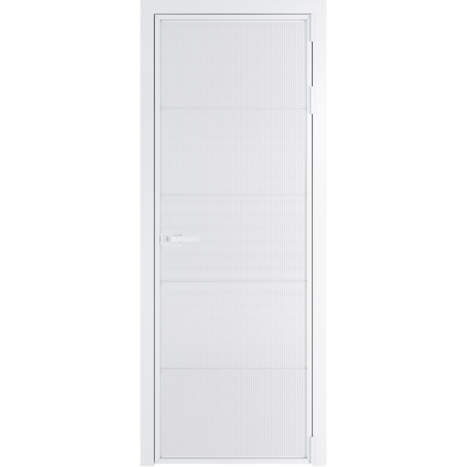 Дверь межкомнатная  алюминиевая  5 AX ProfilDoors (Вайт, Мору двухстороннее белое)