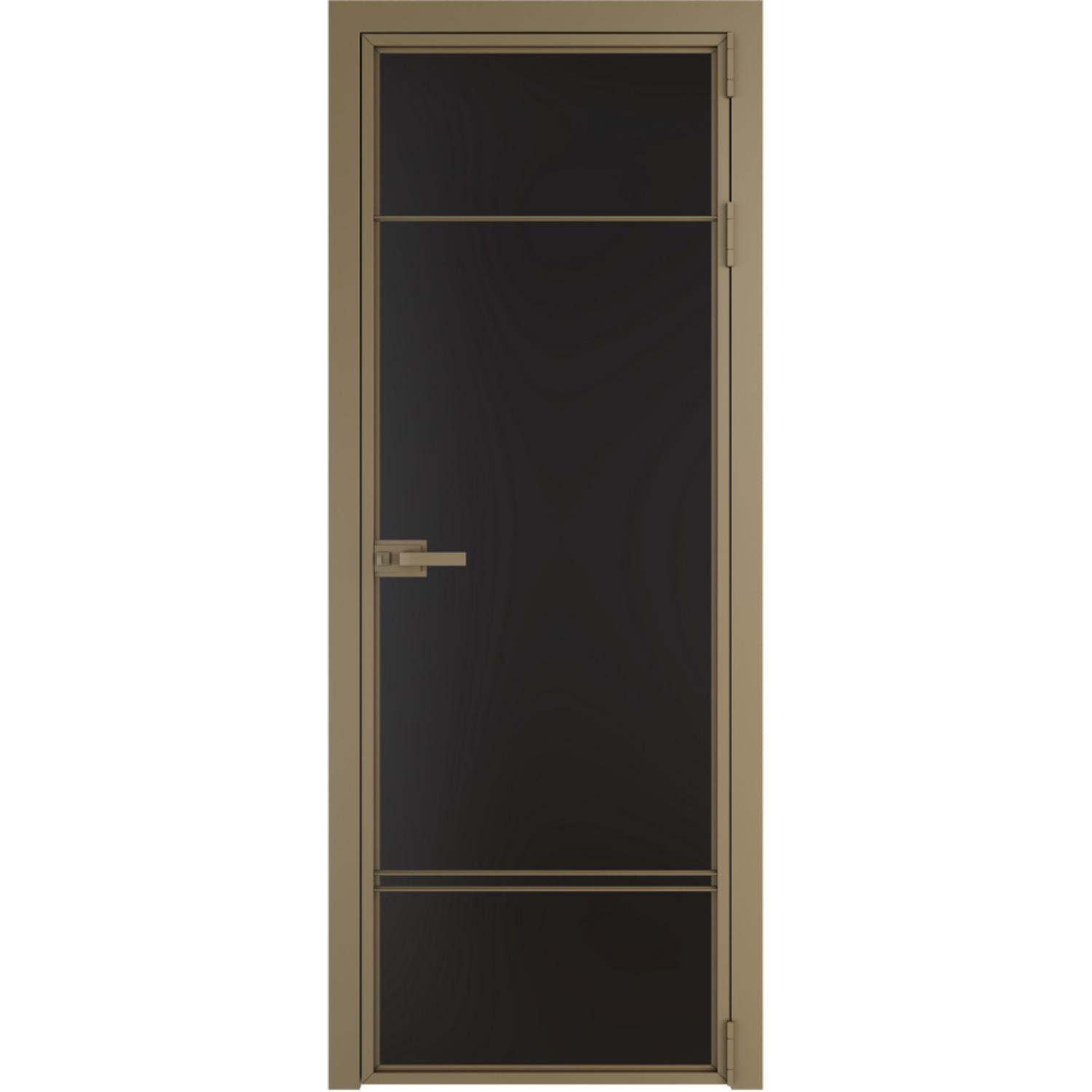 Дверь межкомнатная  алюминиевая  4 AX ProfilDoors (Шампань, Монохром черный)