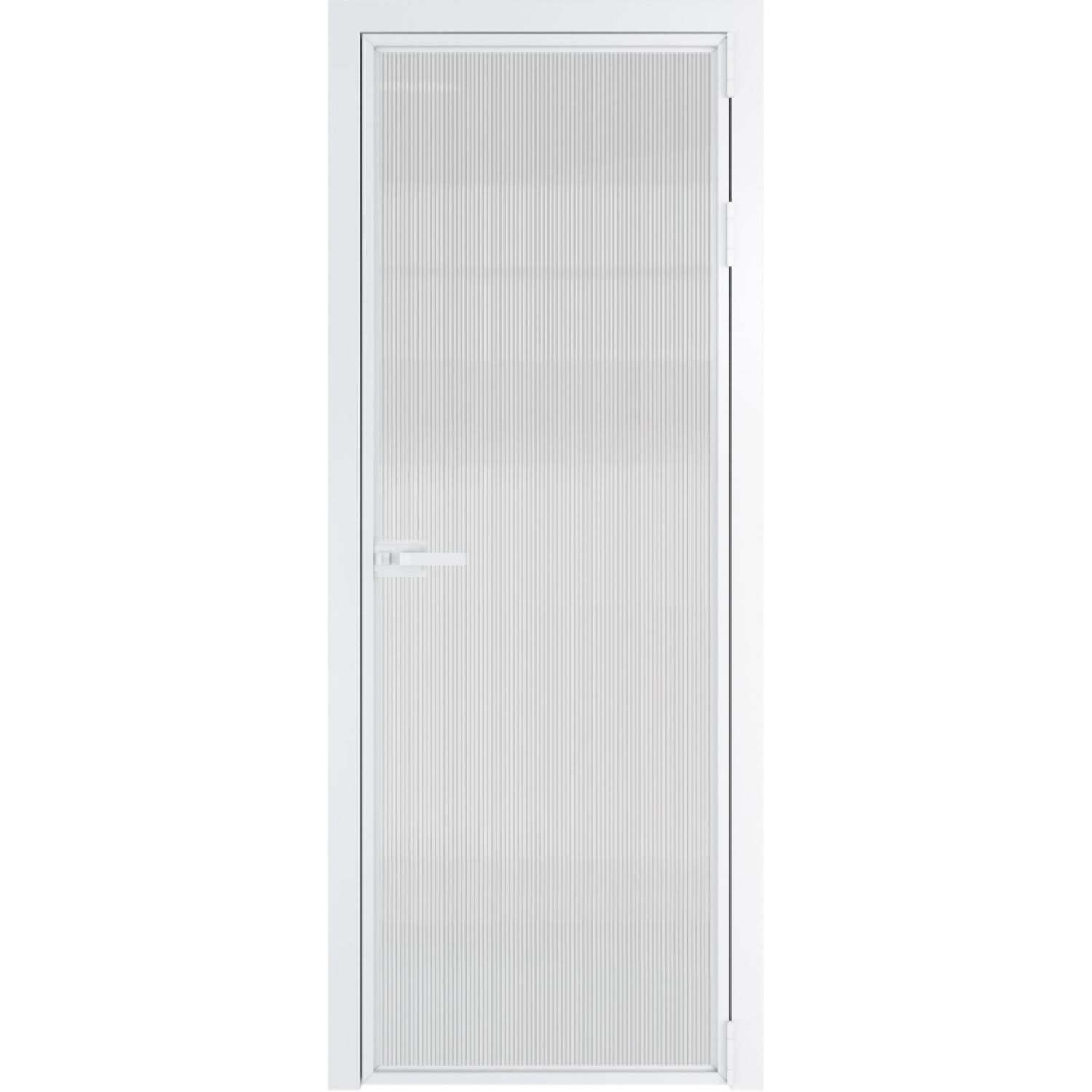 Дверь межкомнатная  алюминиевая  1 AX ProfilDoors (Вайт, Мору осветленное)