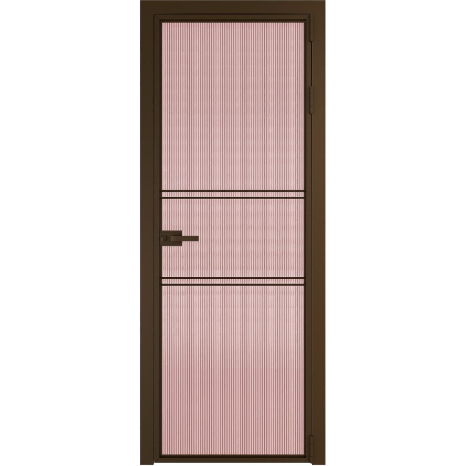 Дверь межкомнатная  алюминиевая  2 AX ProfilDoors (Деорэ, Мору розовое)