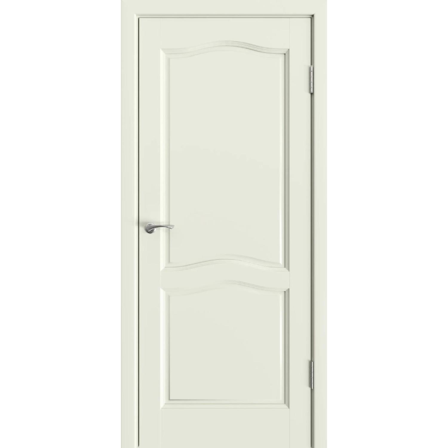 Дверь межкомнатная массив ольхи Лео м. ДГ (2000*600, Белый (65), Заказная)