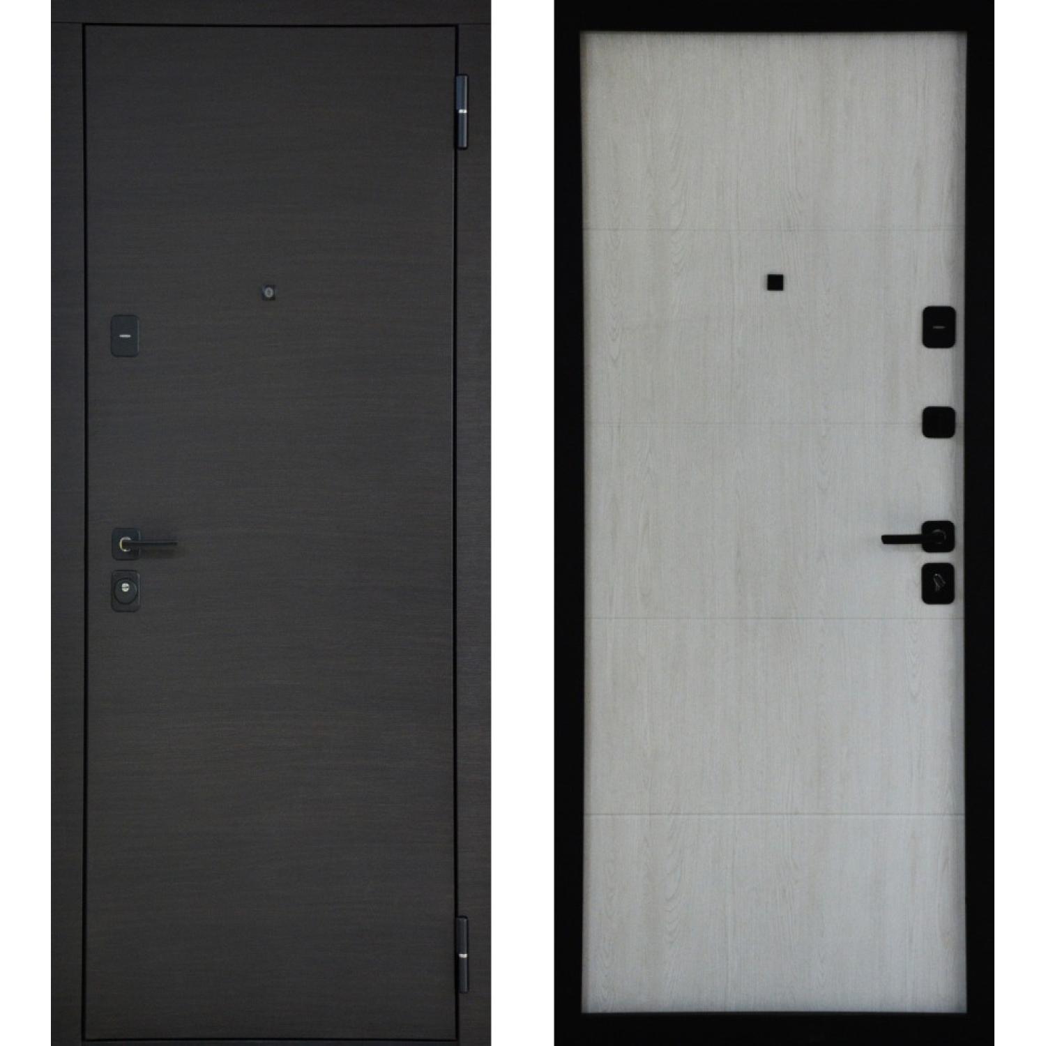 Входная дверь TR15 (960*2050 L, Венге черный (ПВХ) , Artic Oak(экошпон), Заказная)