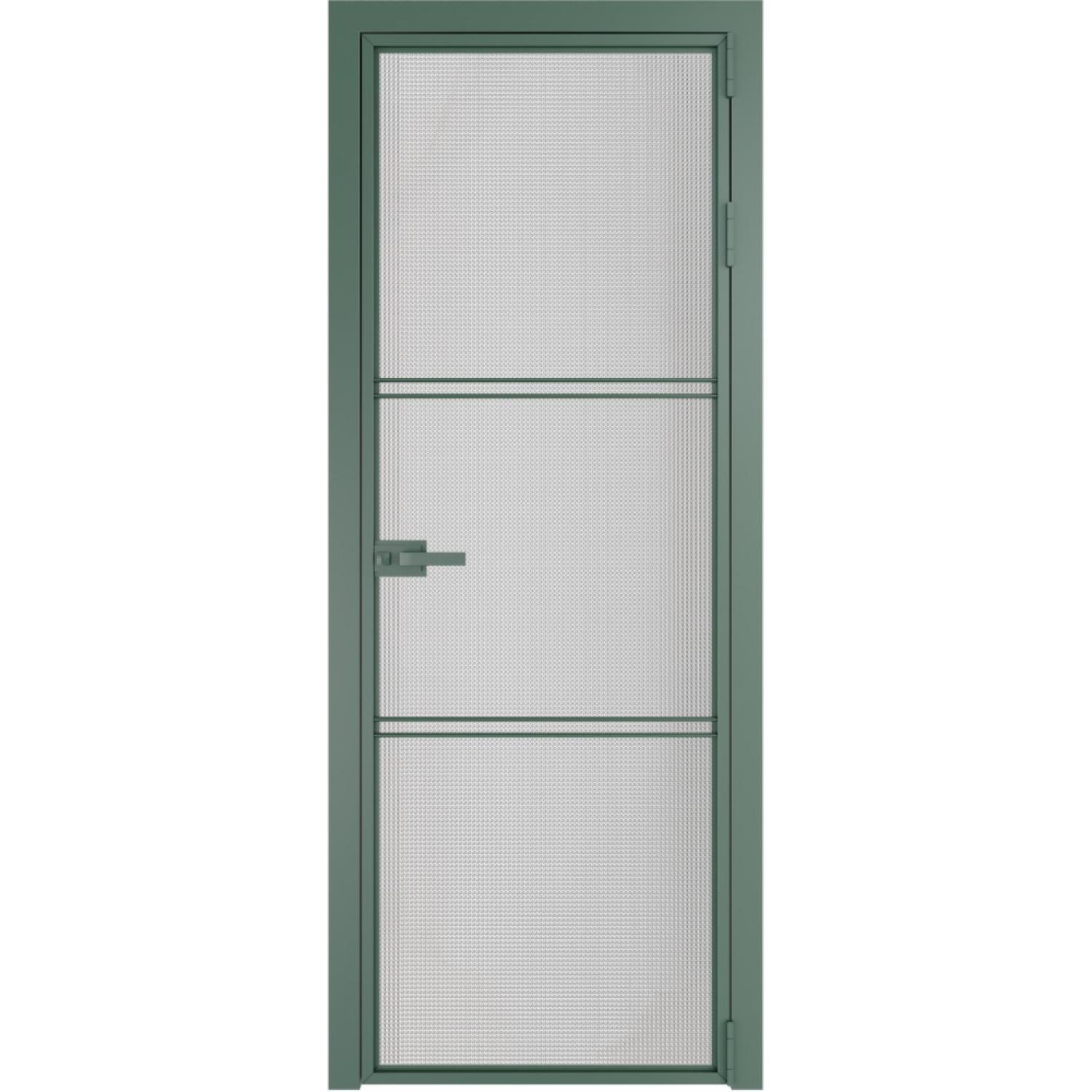 Дверь межкомнатная  алюминиевая  3 AX ProfilDoors (Зеленый воск, Кризет)
