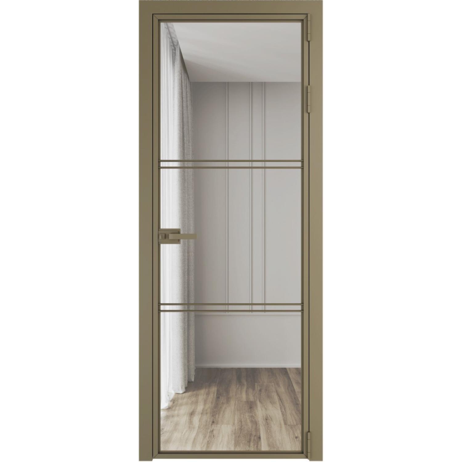 Дверь межкомнатная  алюминиевая  3 AX ProfilDoors (Шампань, Прозрачное)