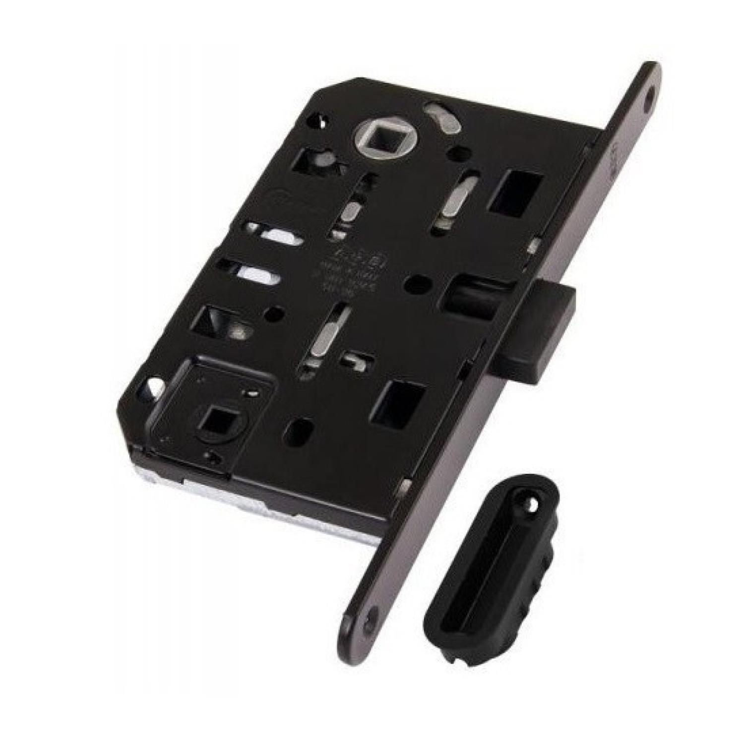 B0610250640 Замок дверной сан.тех. Polaris 2XT с ответной планкой (AGB) (93 черный)