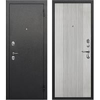 Входная дверь Nova серебро Антик серебро - Белый ясень