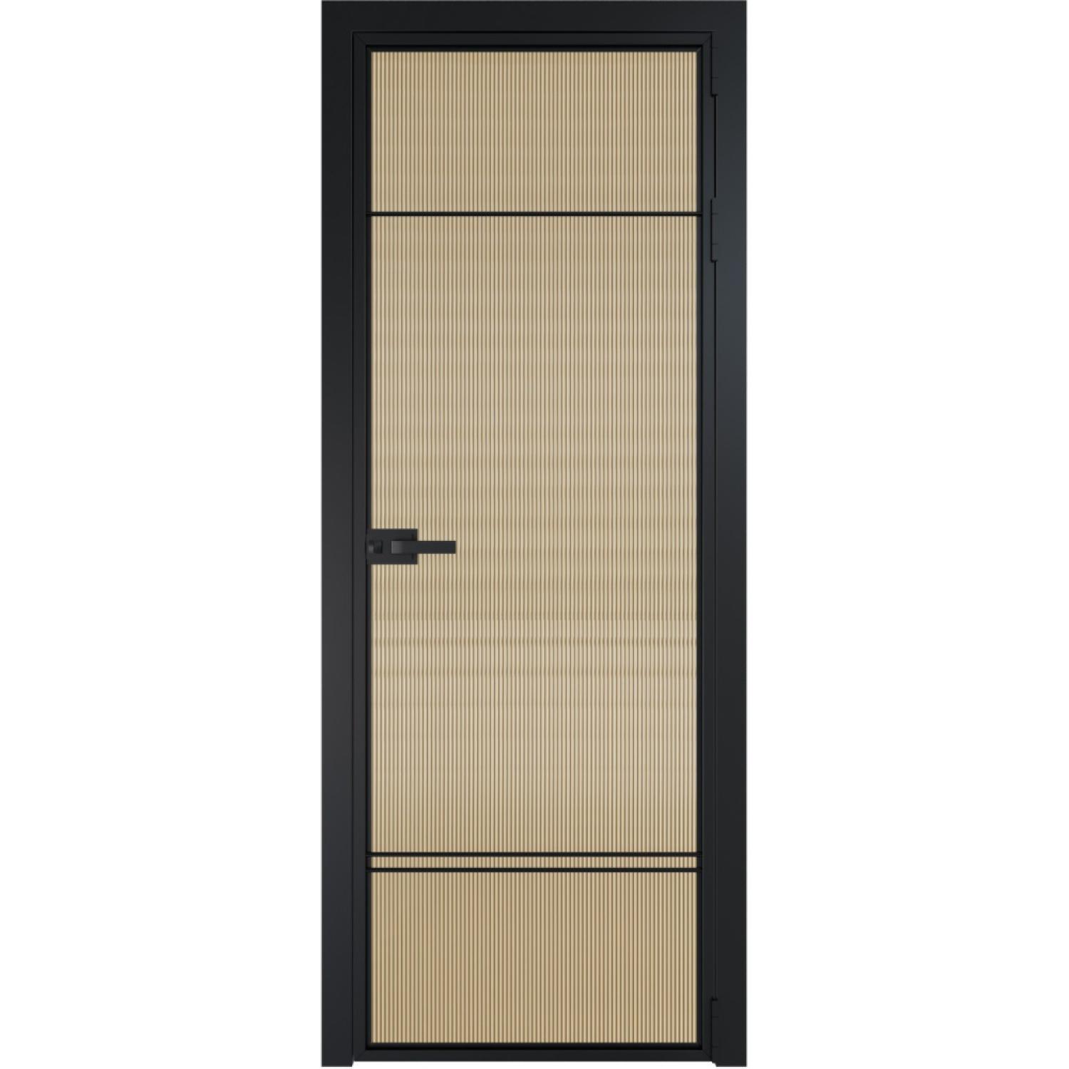 Дверь межкомнатная  алюминиевая  4 AX ProfilDoors (Черный, Мору золото)