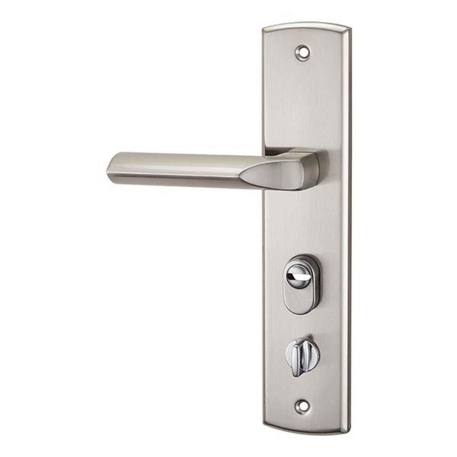 Ручка для кит.дверей с пластиком правая (SN)