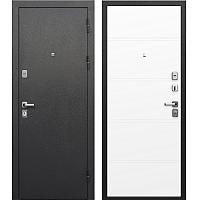 Входная дверь Гарда 9 Серебро Эмалит белый