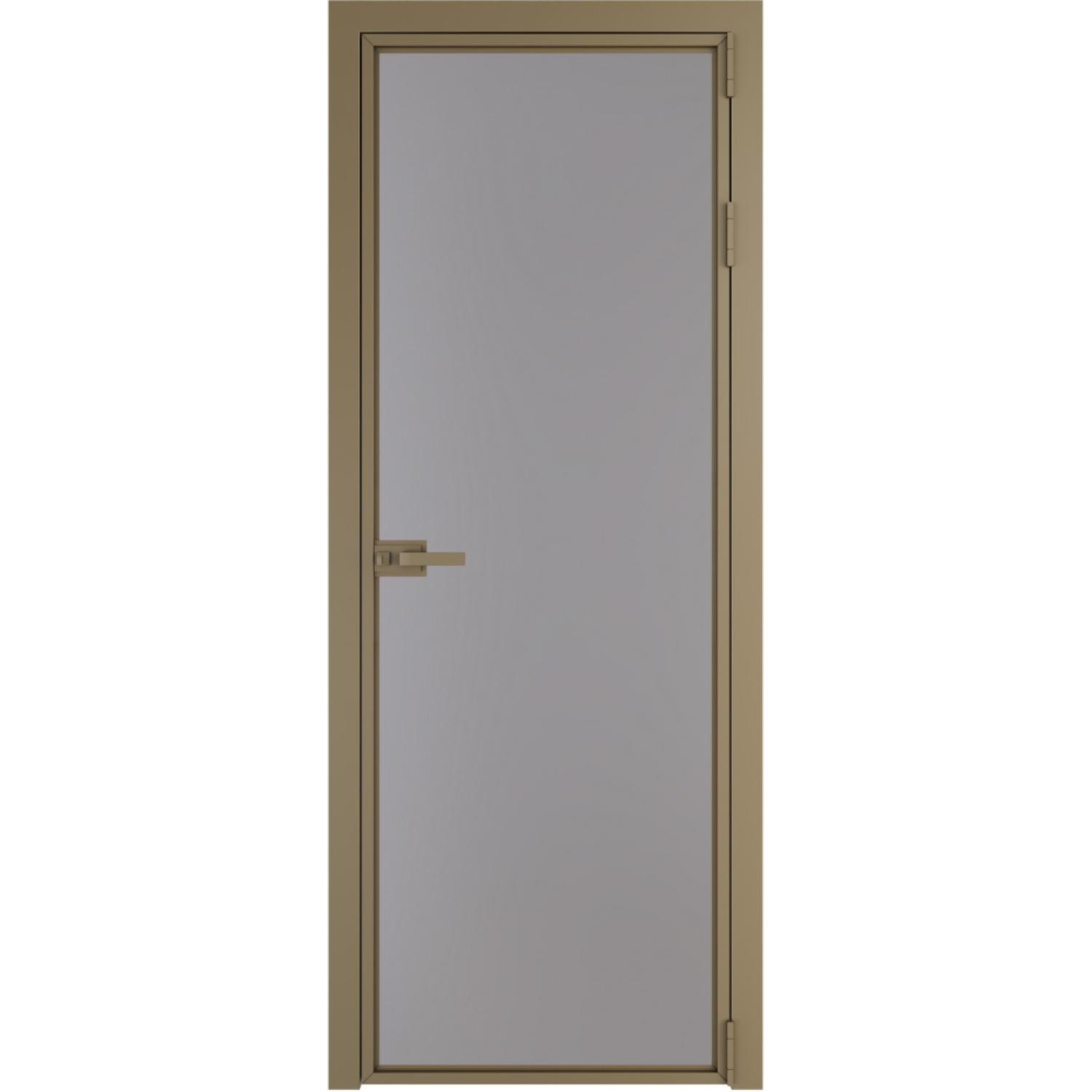 Дверь межкомнатная  алюминиевая  1 AX ProfilDoors (Шампань, Монохром серый)