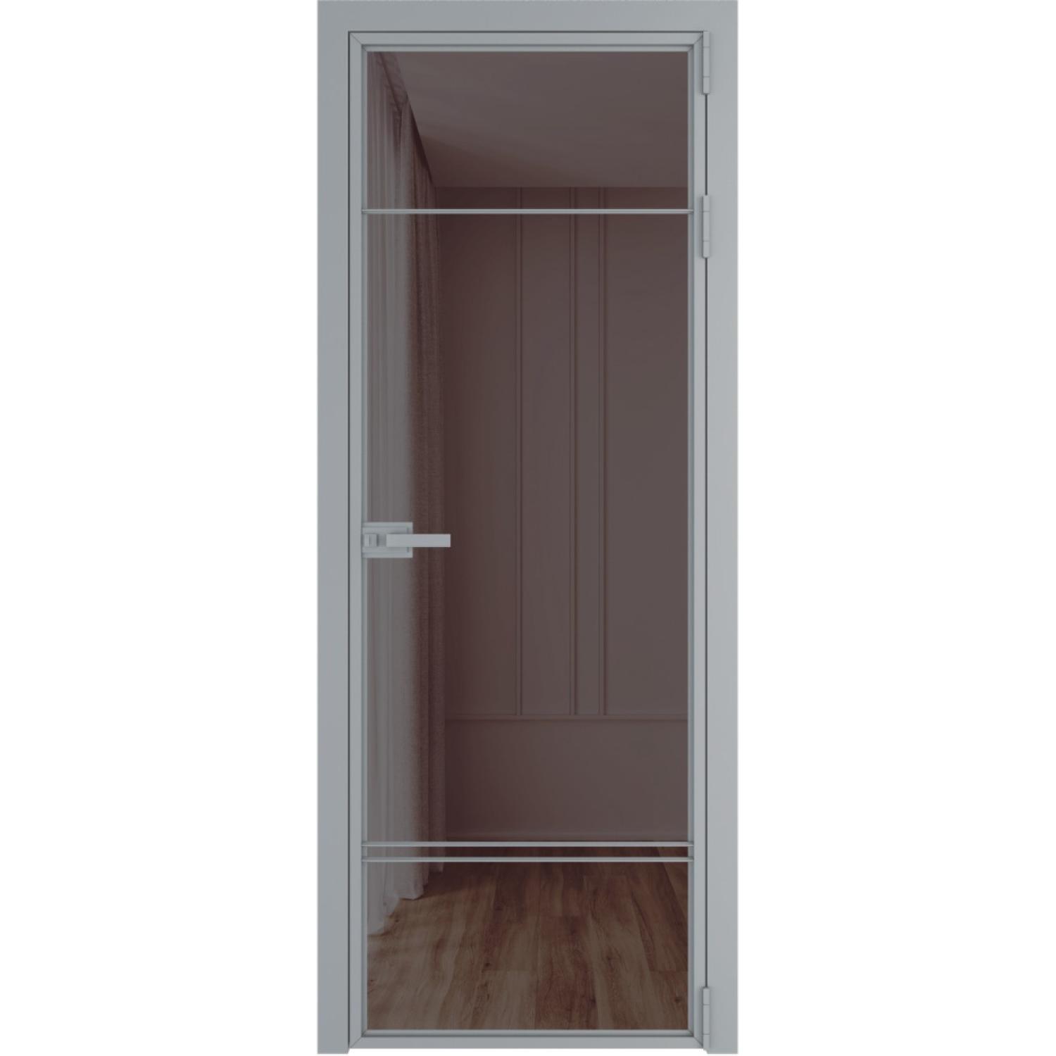 Дверь межкомнатная  алюминиевая  4 AX ProfilDoors (Серебро, Золотистая бронза)