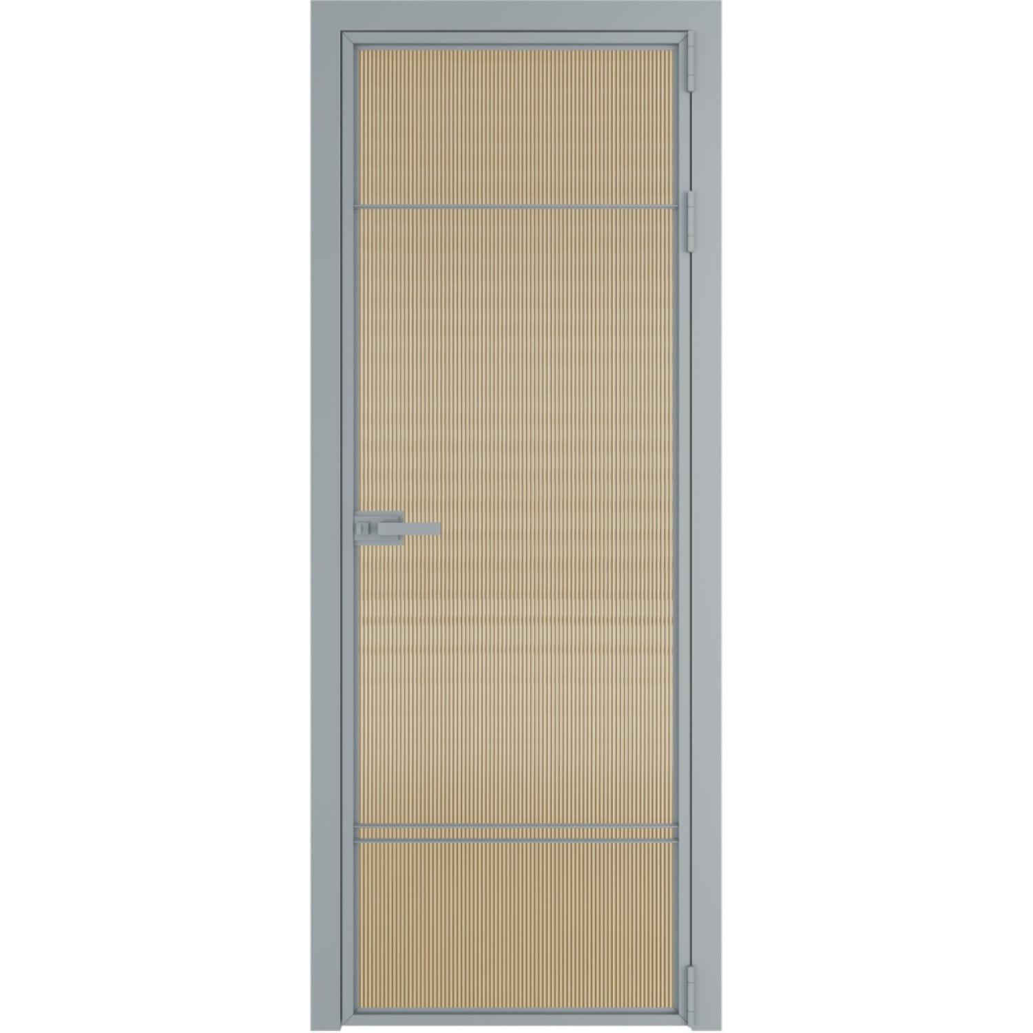 Дверь межкомнатная  алюминиевая  4 AX ProfilDoors (Серебро, Мору золото)