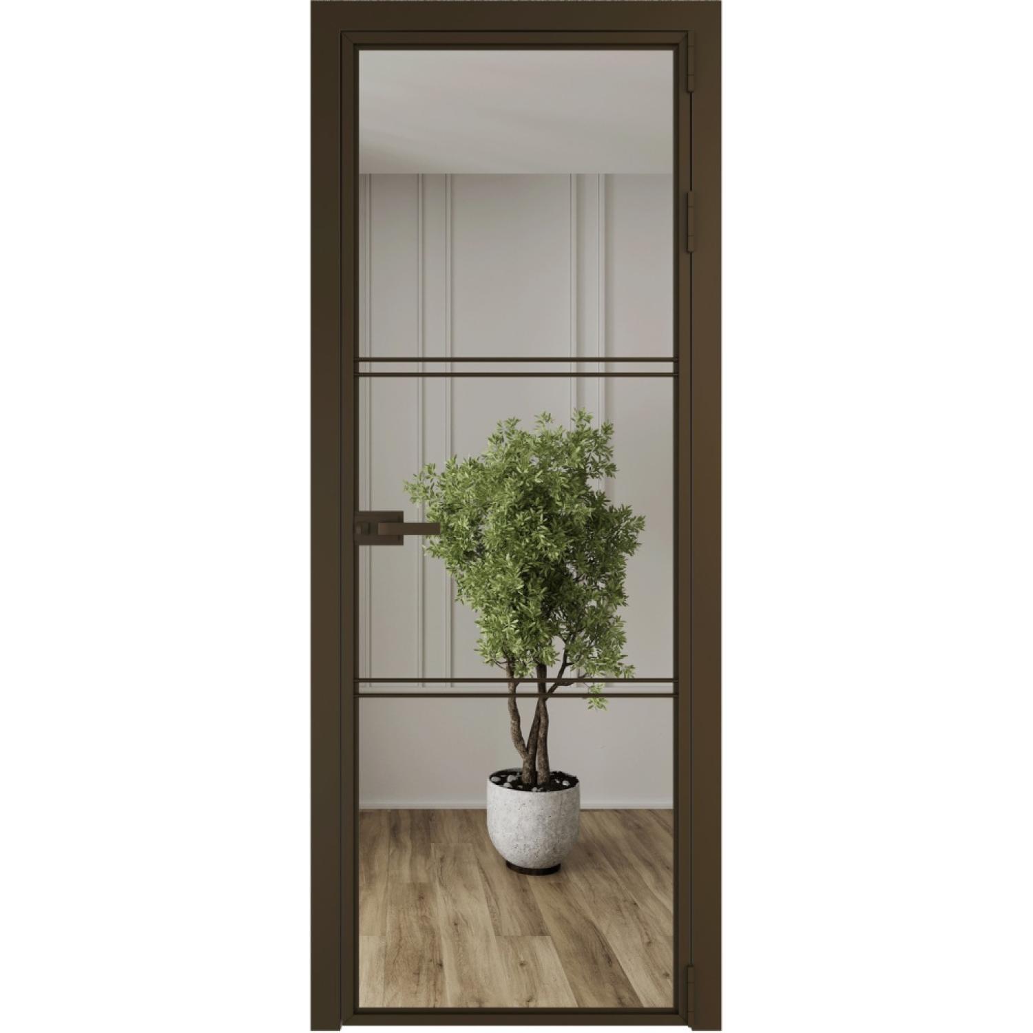 Дверь межкомнатная  алюминиевая  3 AX ProfilDoors (Деорэ, Зеркало)