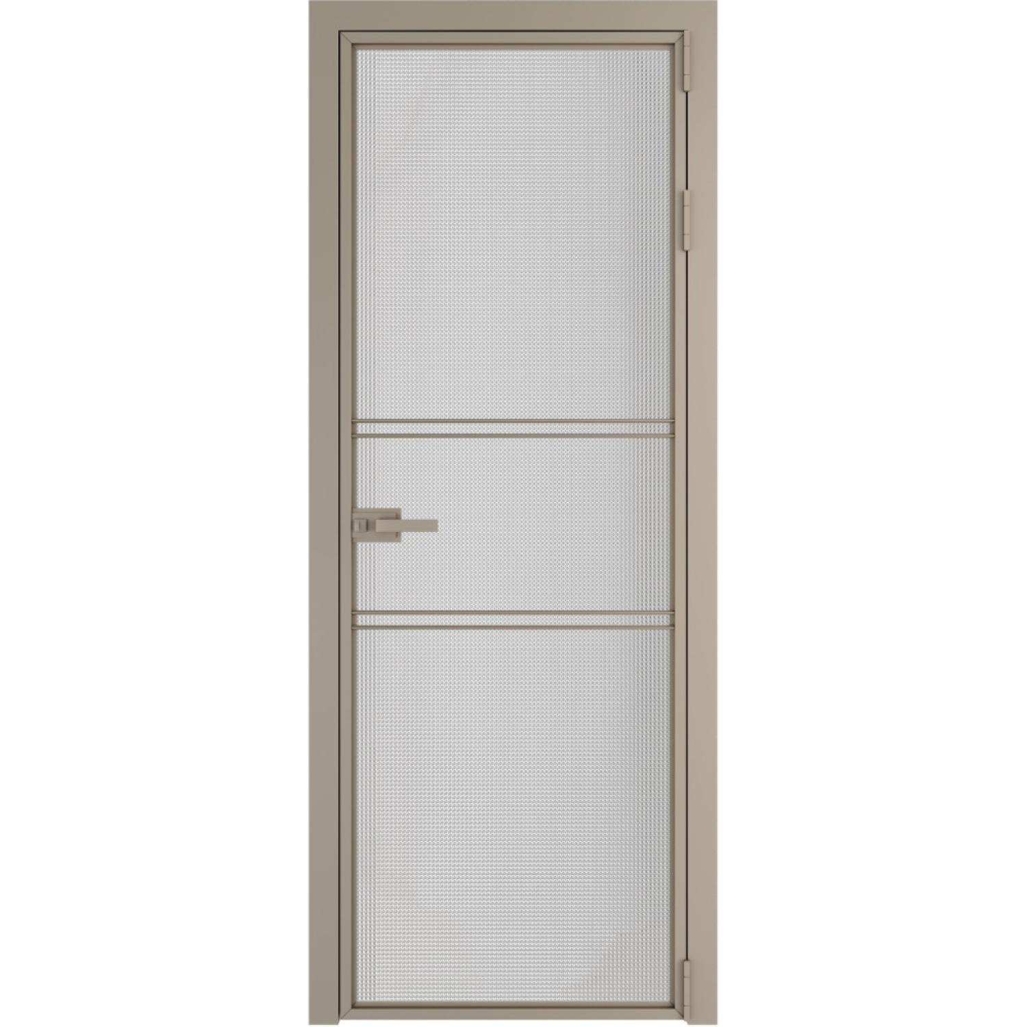 Дверь межкомнатная  алюминиевая  2 AX ProfilDoors (Никель, Кризет)