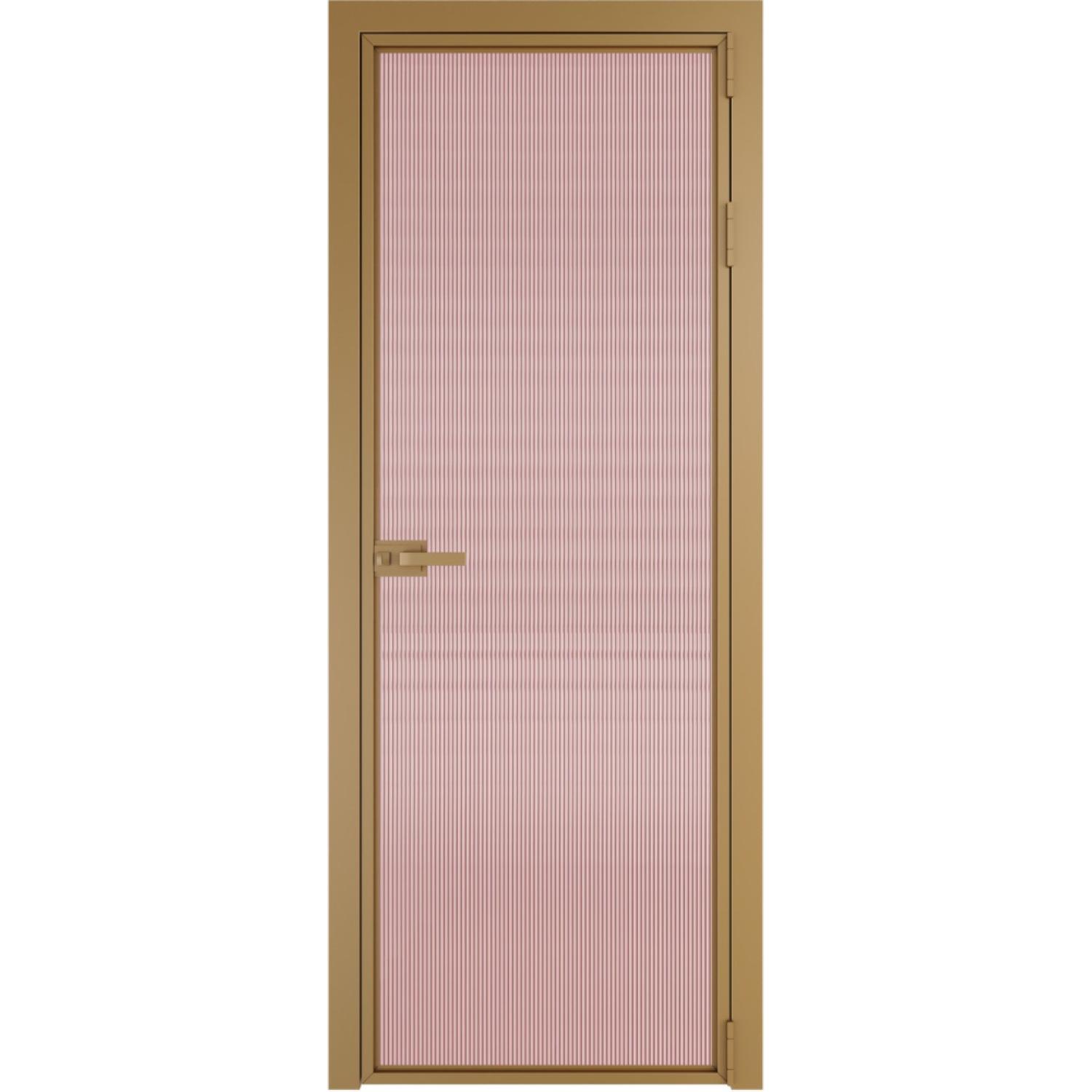 Дверь межкомнатная  алюминиевая  1 AX ProfilDoors (Золото, Мору розовое)