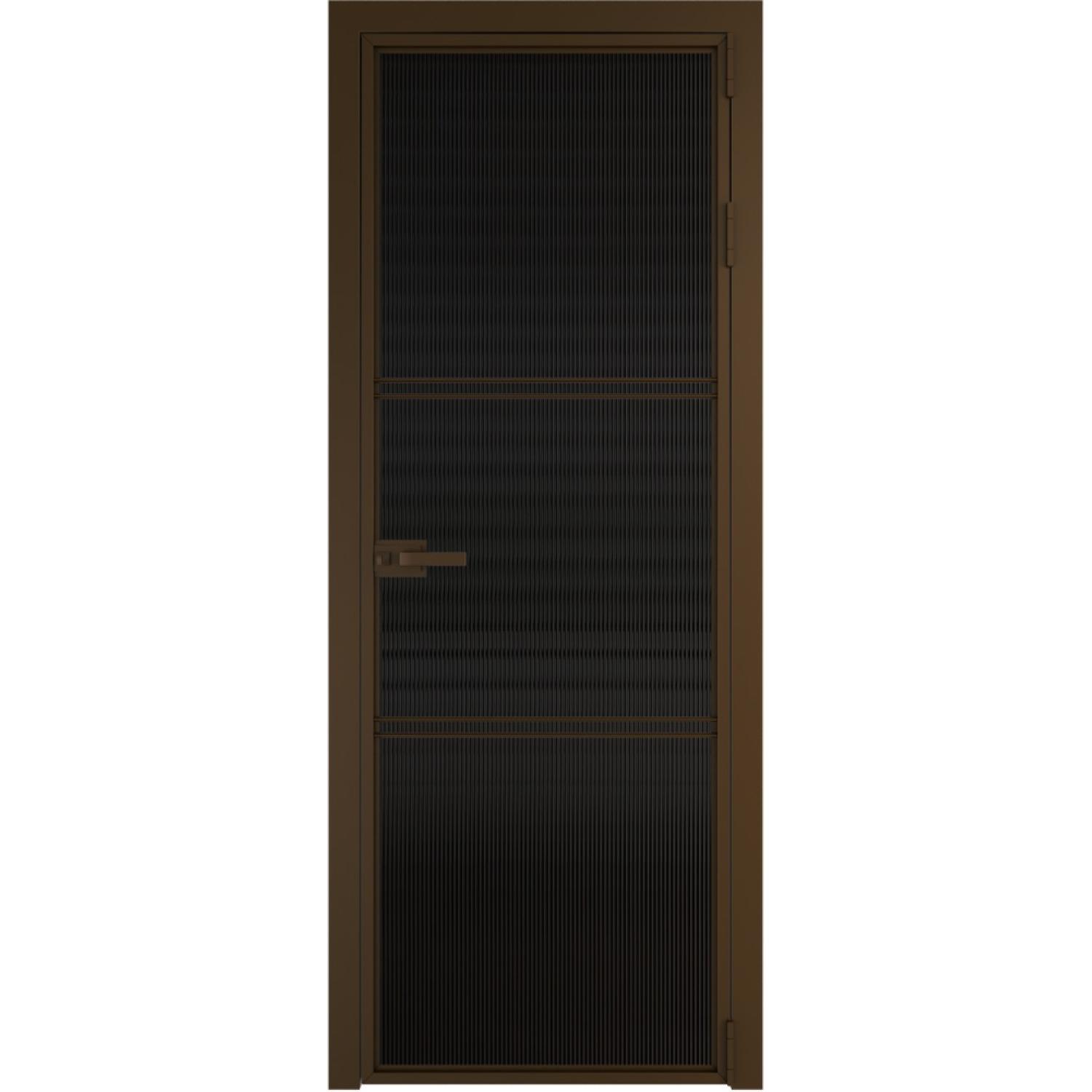 Дверь межкомнатная  алюминиевая  3 AX ProfilDoors (Деорэ, Мору черное)