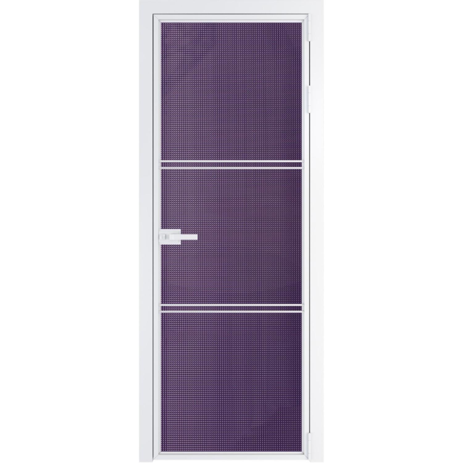 Дверь межкомнатная  алюминиевая  3 AX ProfilDoors (Вайт, Кризет фиолетовый)