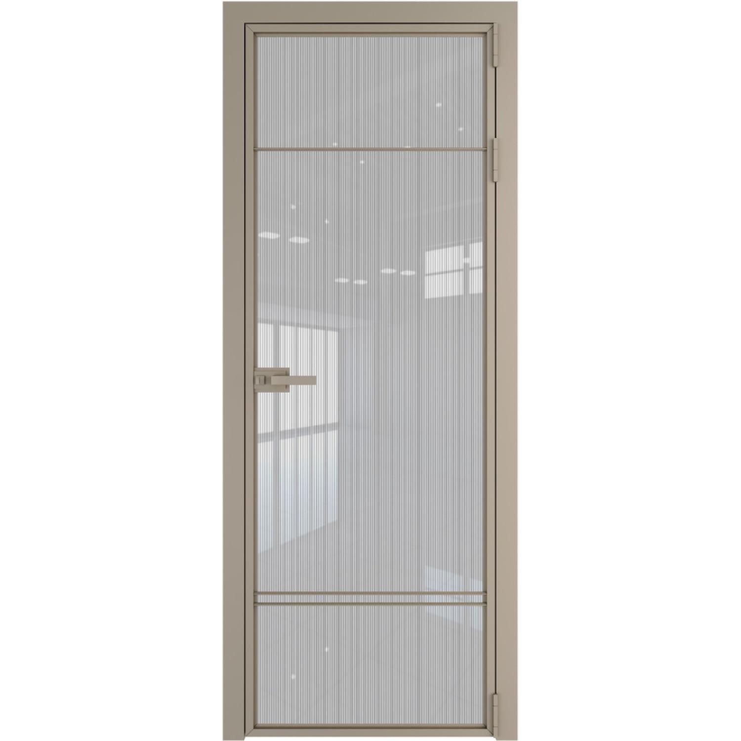 Дверь межкомнатная  алюминиевая  4 AX ProfilDoors (Никель, Страйп)