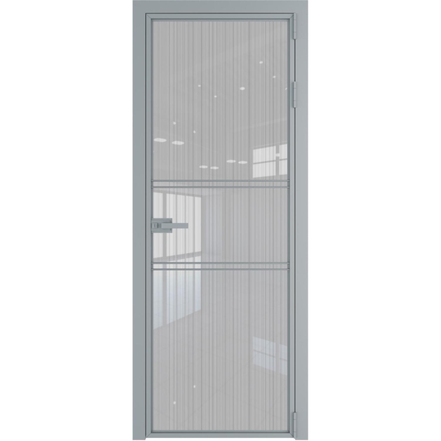 Дверь межкомнатная  алюминиевая  2 AX ProfilDoors (Серебро, Страйп)