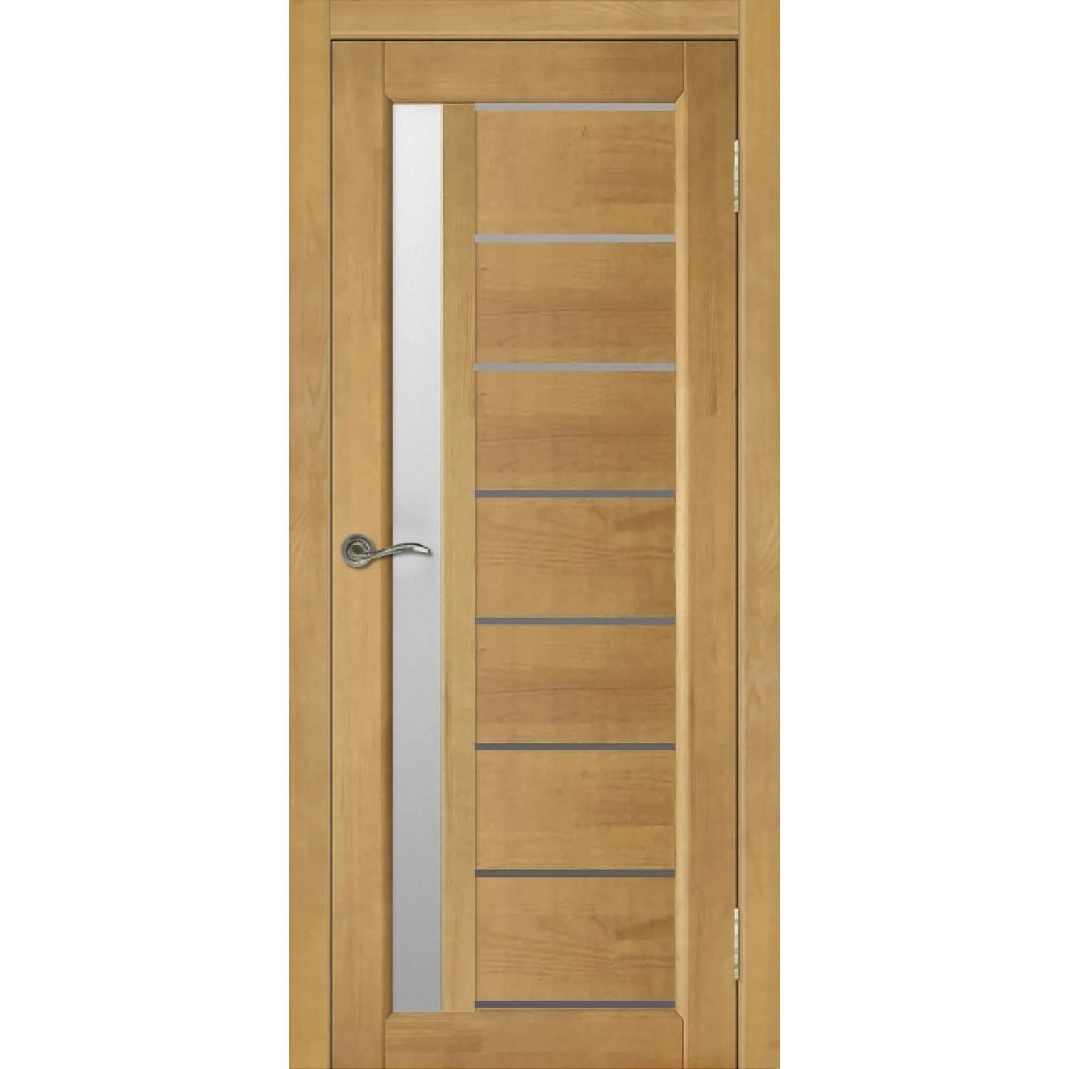 Дверь межкомнатная Вега 9 ЧО  матовое сосна (2000*700, Светлый орех, Мателюкс матовое, Заказная)