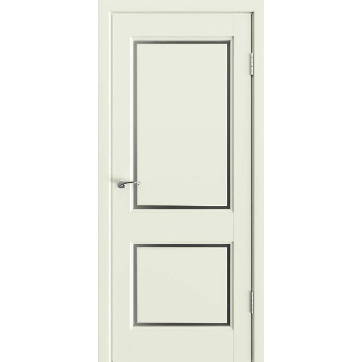 Дверь межкомнатная массив ольхи Аура-2 ДО (2000*700, Белый (65), Мателюкс матовое, Заказная)