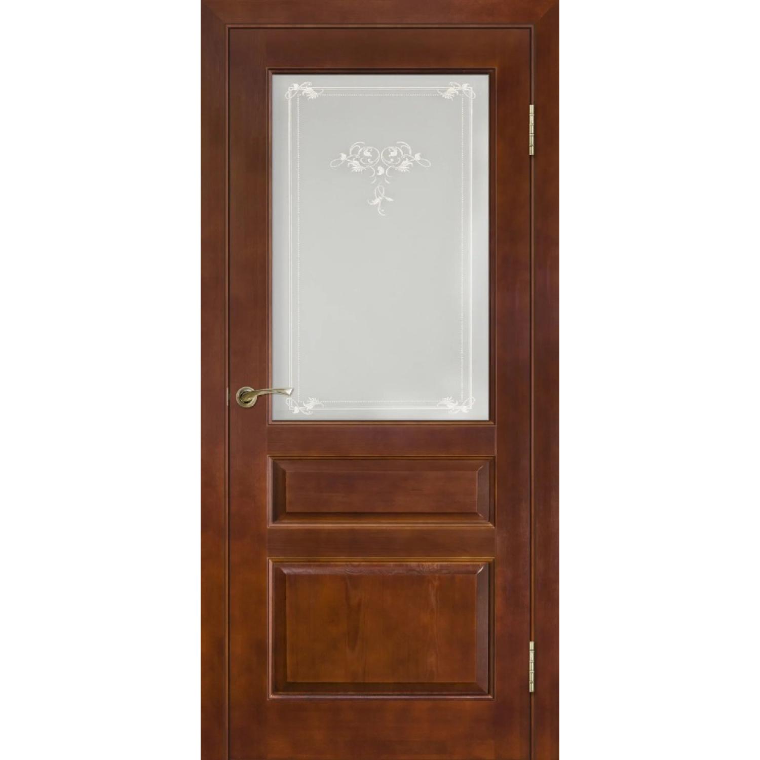 Дверь межкомнатная Модель №5 пмц ДО  сосна (2000*800, Коньяк, Мателюкс матовое, Заказная)