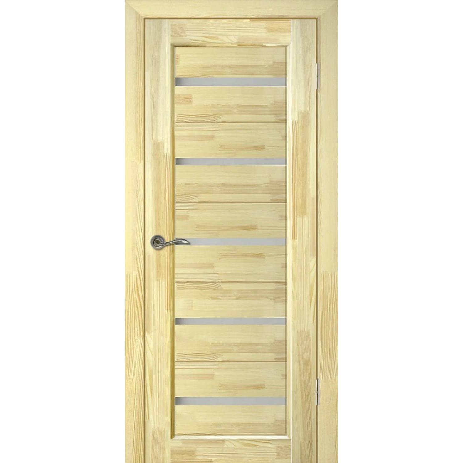 Дверь межкомнатная Вега 5 ЧО матовое сосна (2000*800, Неокрашенный, Мателюкс матовое, Заказная)