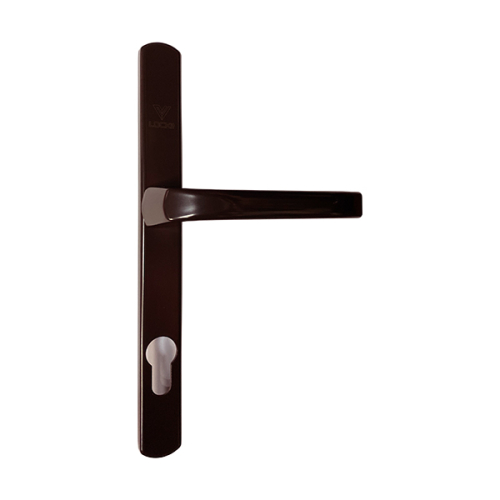 Ручка дверная на планке A25-85 коричневая полимер