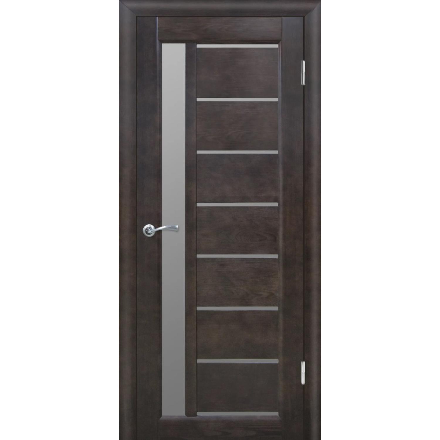 Дверь межкомнатная Вега 9 ЧО  матовое сосна (2000*800, Венге, Мателюкс матовое, Заказная)