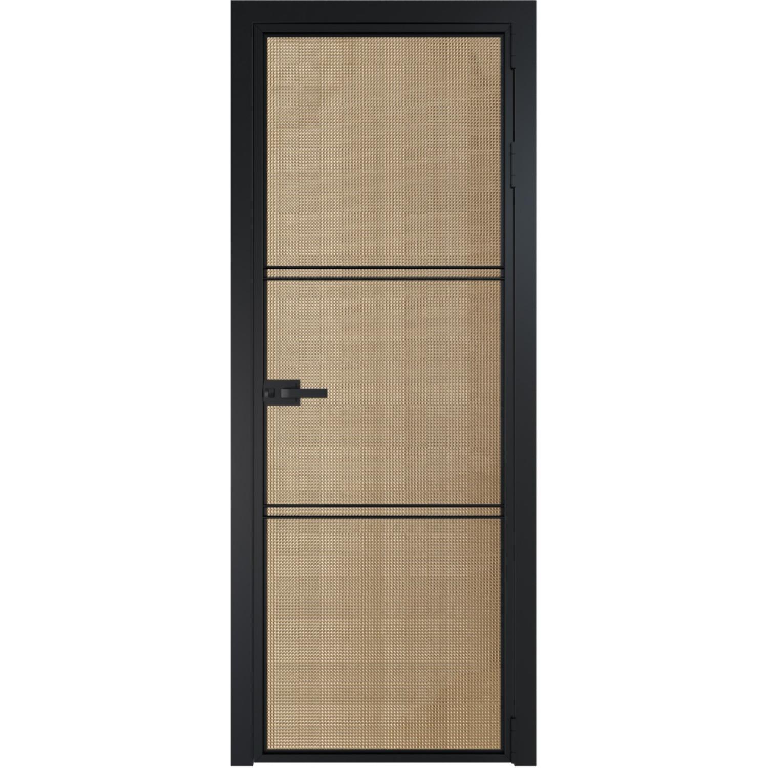 Дверь межкомнатная  алюминиевая  3 AX ProfilDoors (Черный, Кризет золото)
