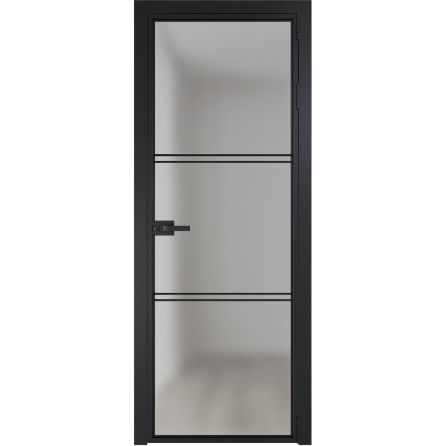 Дверь межкомнатная  алюминиевая  3 AX ProfilDoors (Черный, Матовое)