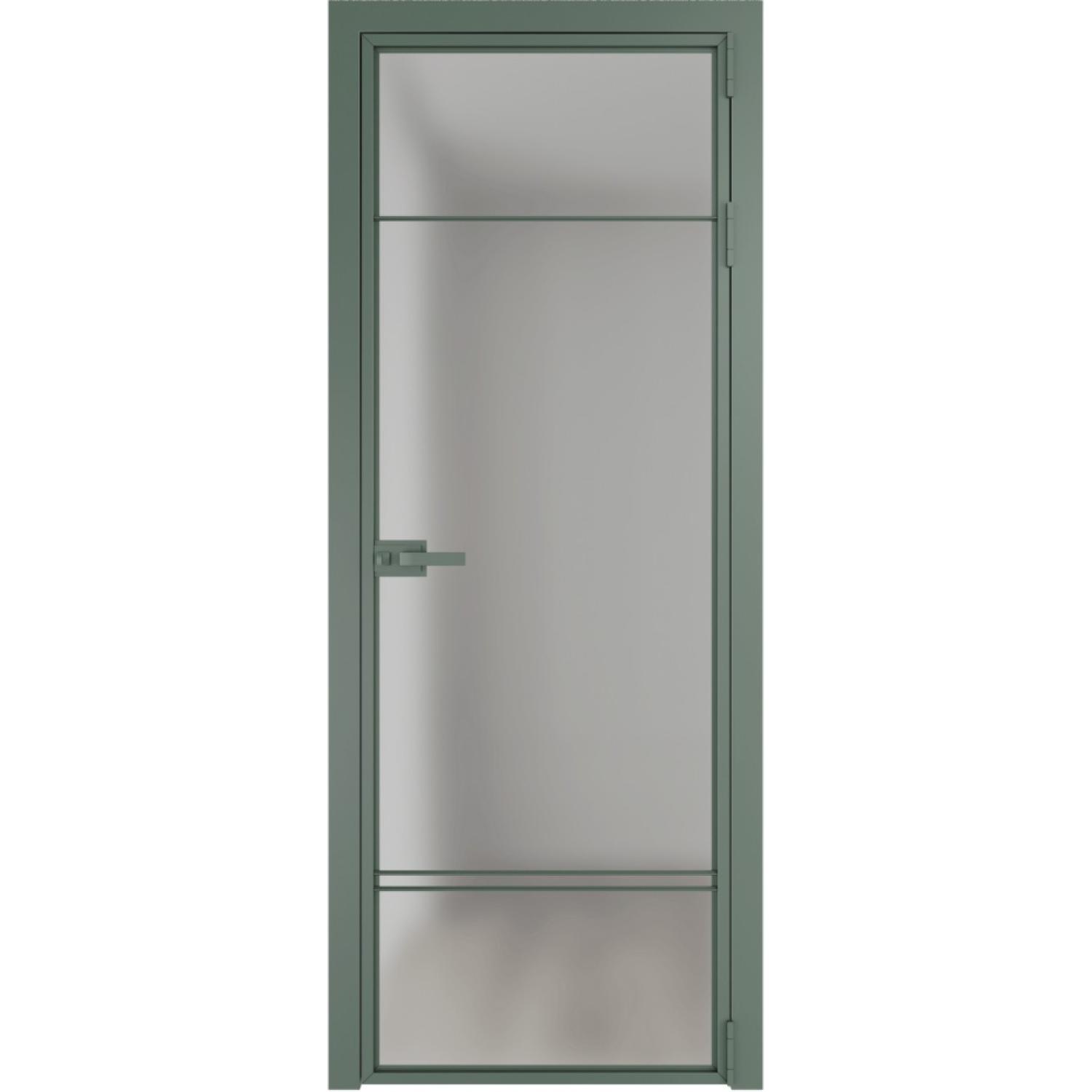 Дверь межкомнатная  алюминиевая  4 AX ProfilDoors (Зеленый воск, Матовое)