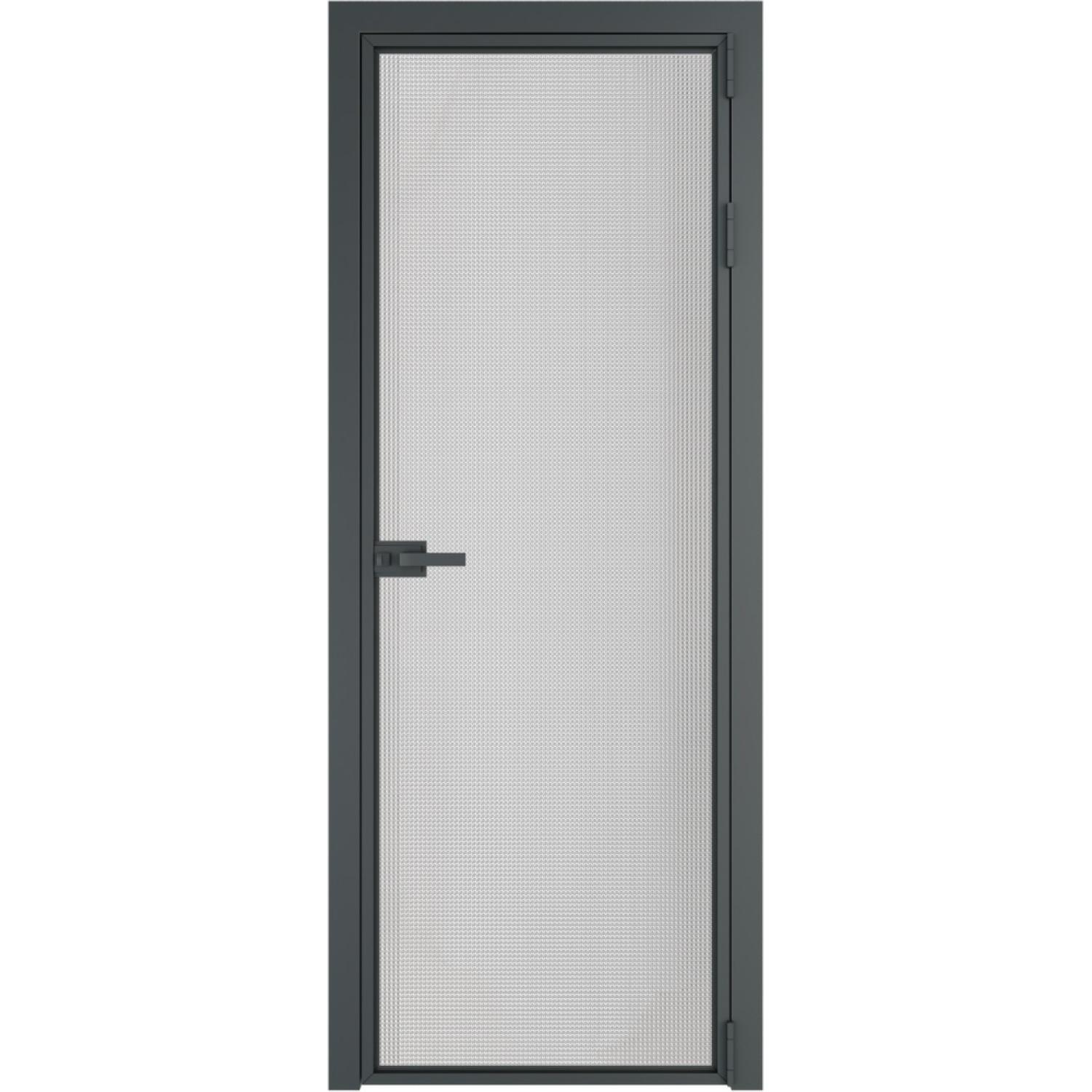 Дверь межкомнатная  алюминиевая  1 AX ProfilDoors (Серая ночь, Кризет)